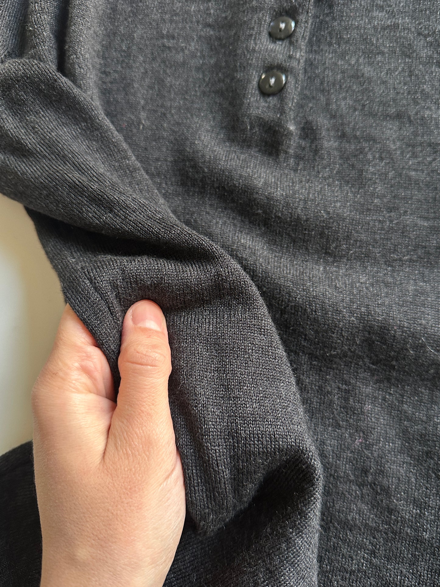 Merino Wool Henley Sweater