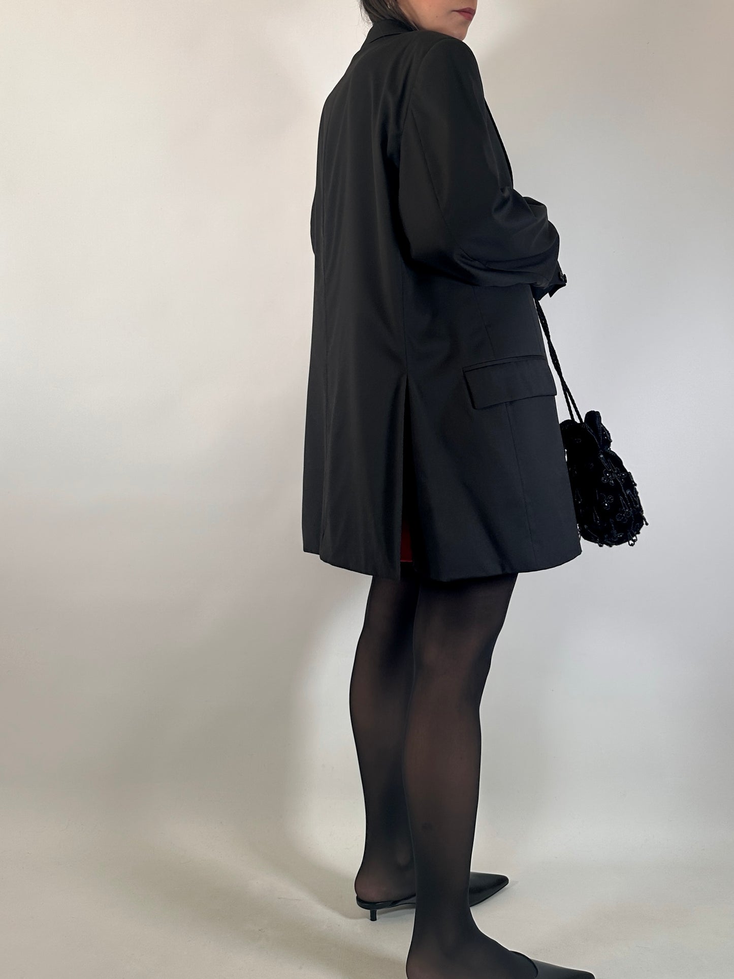 Vintage Black Tailored Blazer