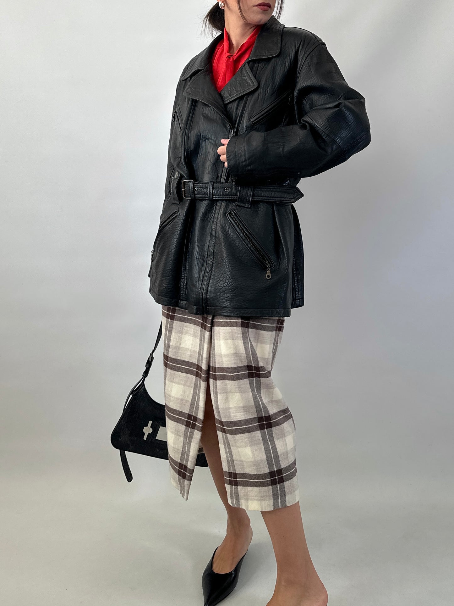 Handmade tartan wrap skirt