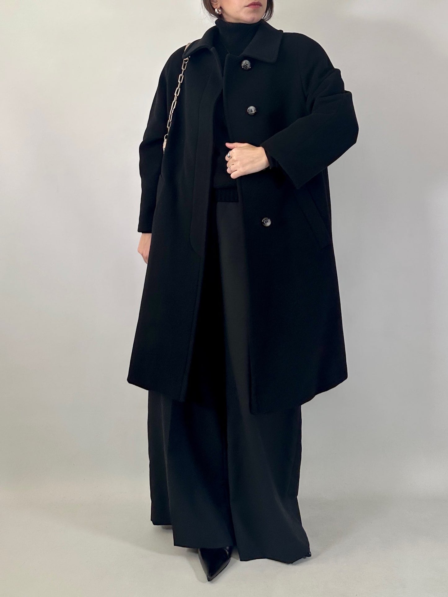 Vintage wool cashmere and angora coat