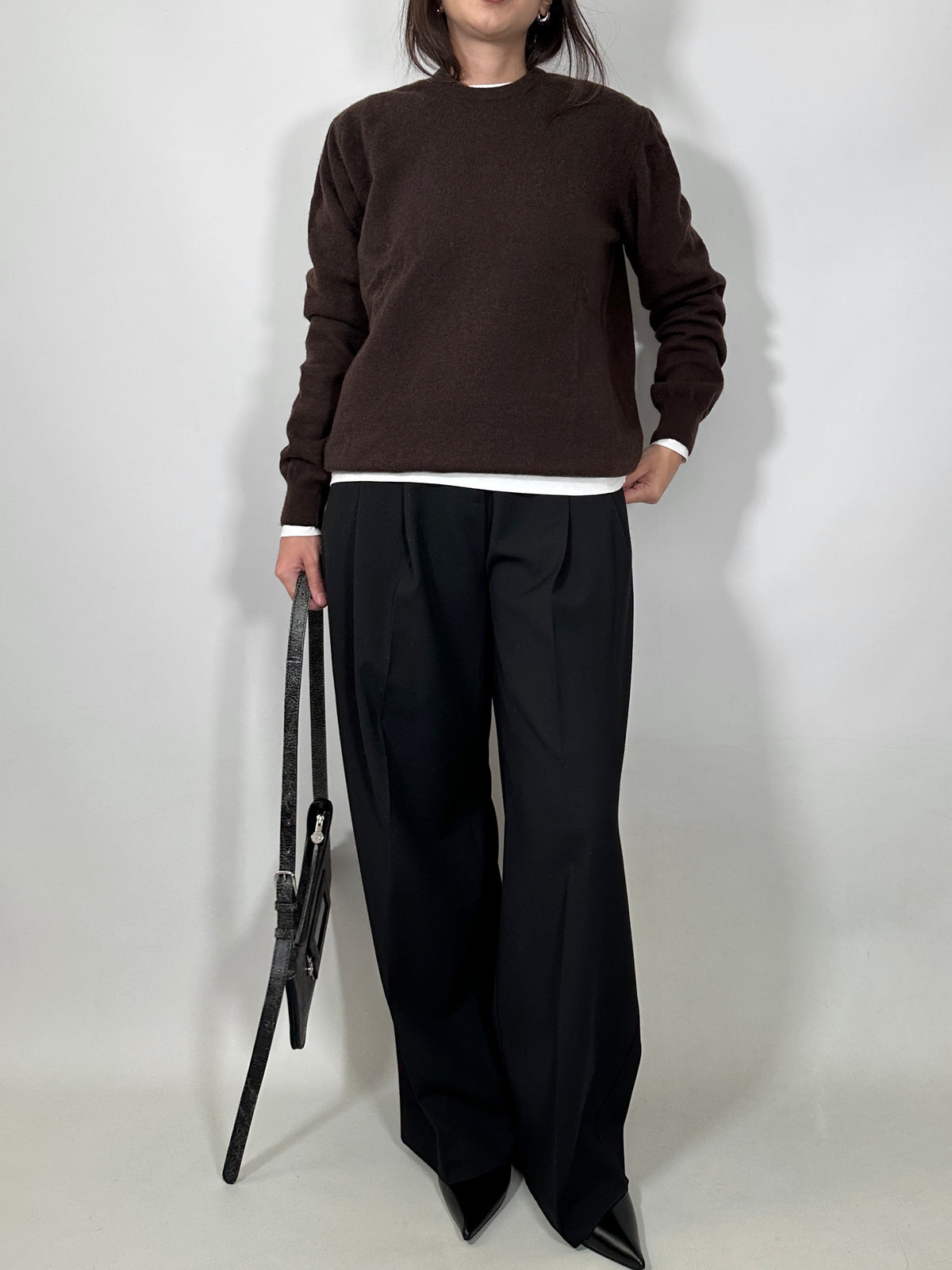 Chocolate Brown Wool Sweater