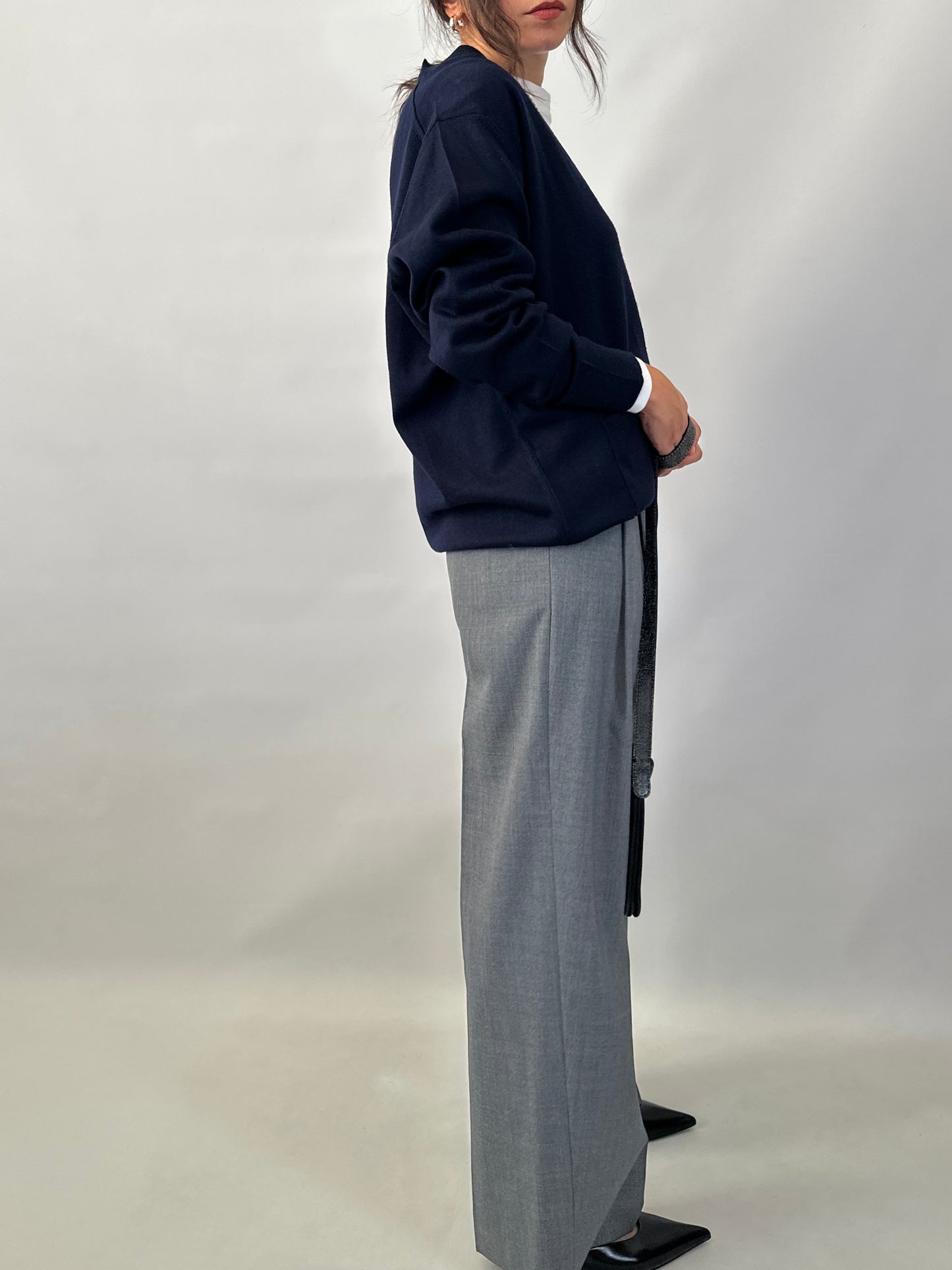 Essential blue cardigan