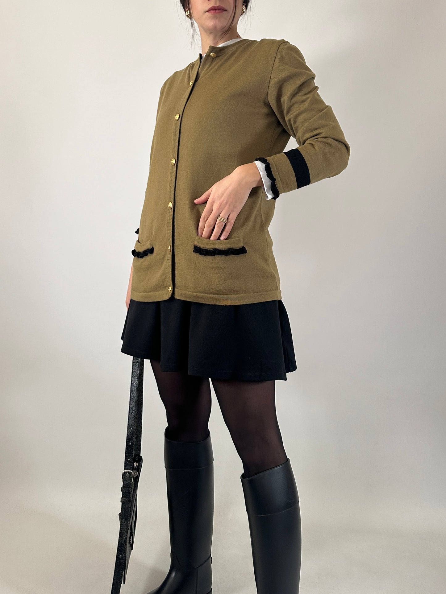 Vintage Roccobarocco merino cardigan - new with tag