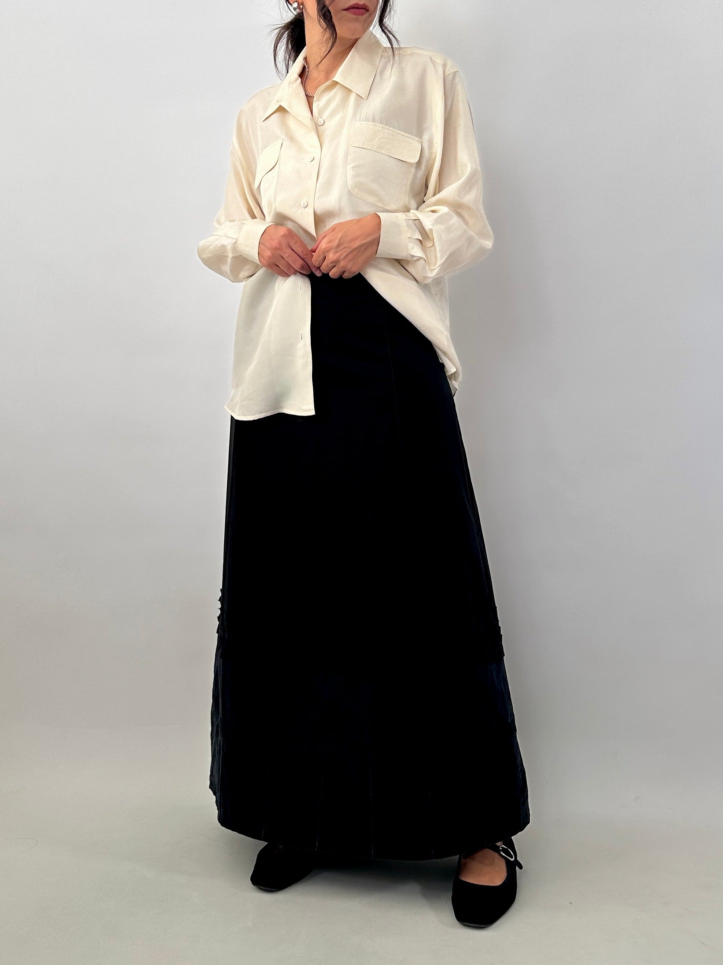 Essential pure silk shirt