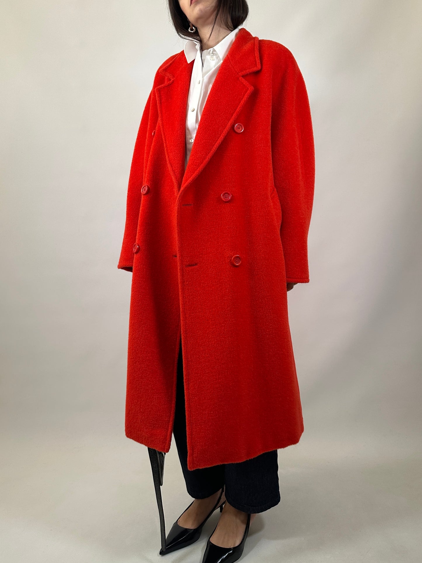Marina Rinaldi Mohair & Alpaca Fluffy Coat