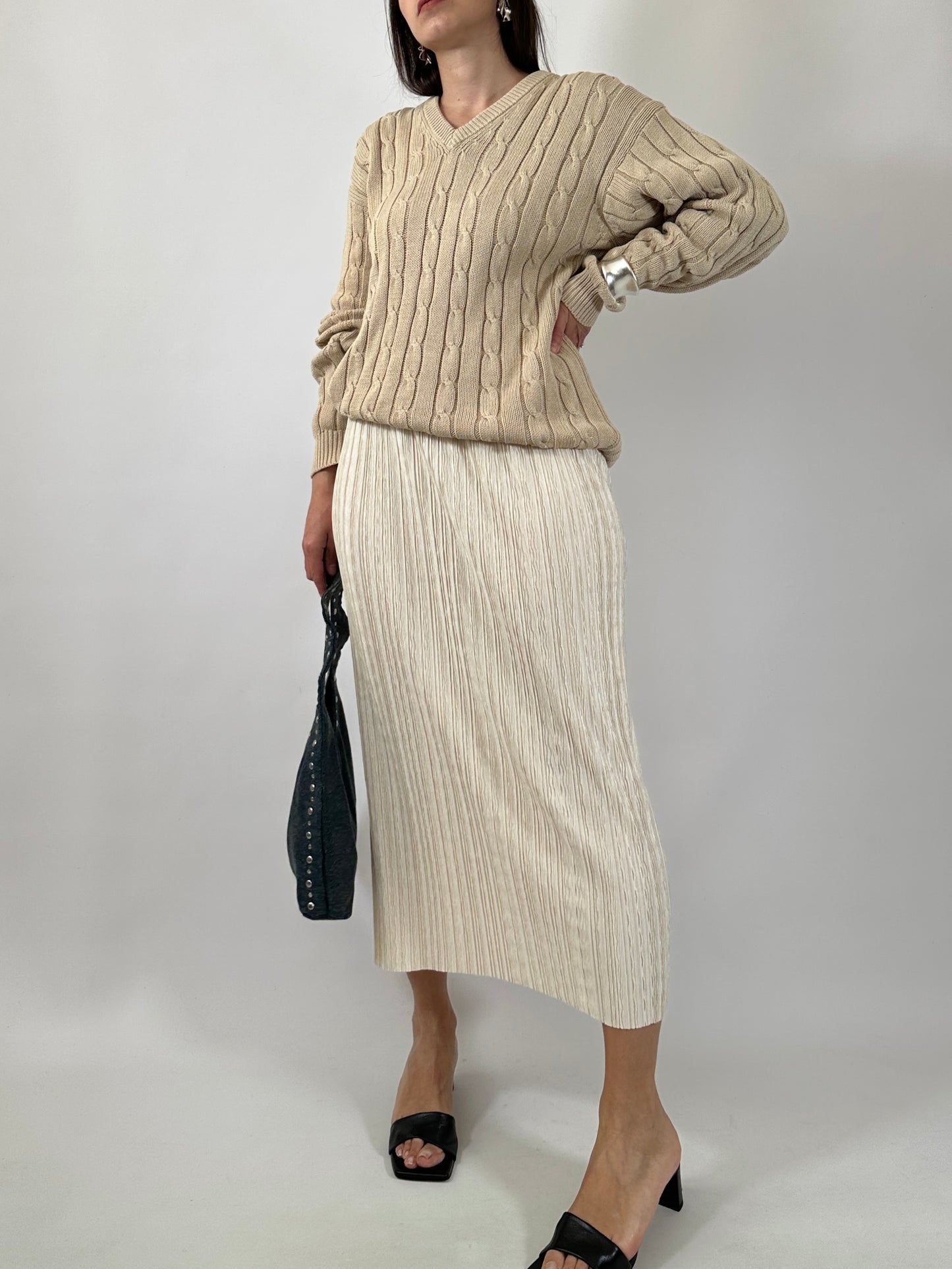 Pure Cotton Cable Knit Sweater