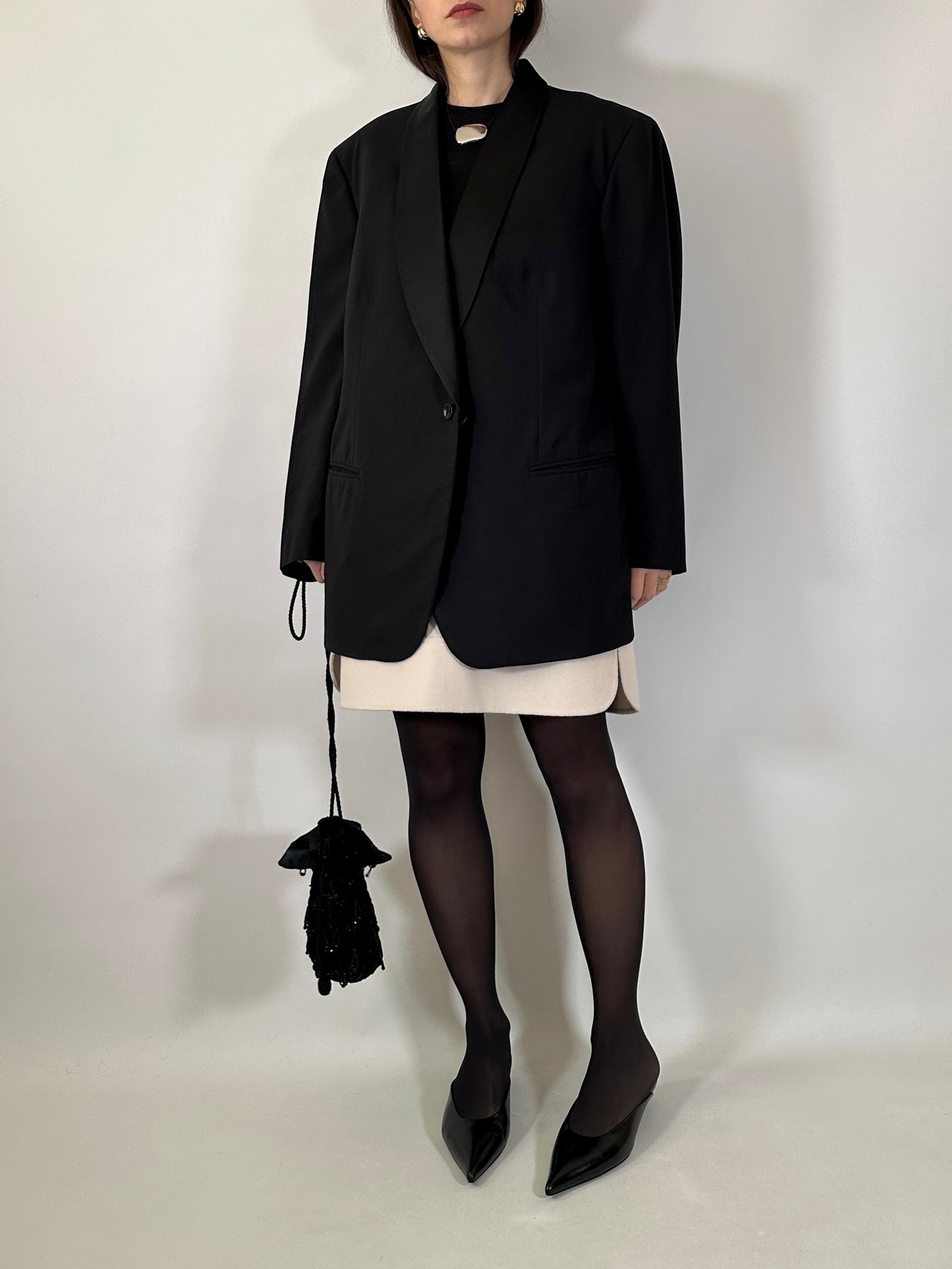 Vintage Tailored Tuxedo Blazer