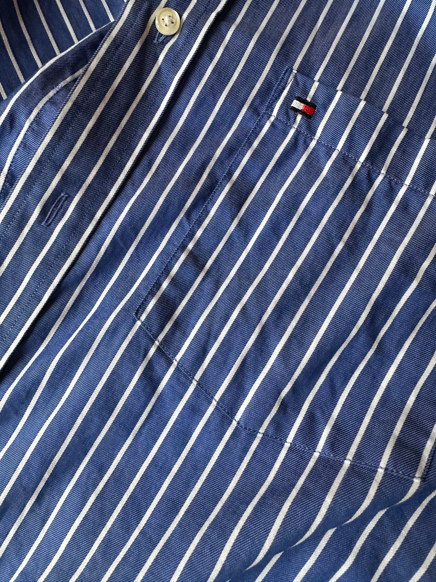 Tommy Hilfiger striped blue shirt