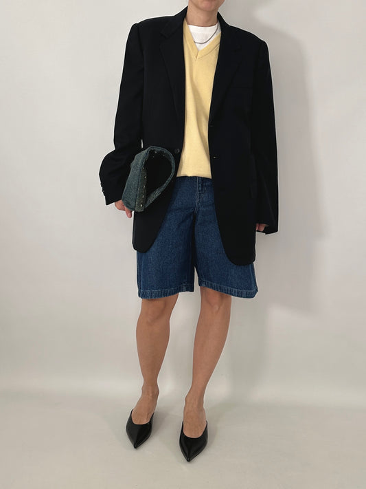 Vintage Burberry blue tailored jacket