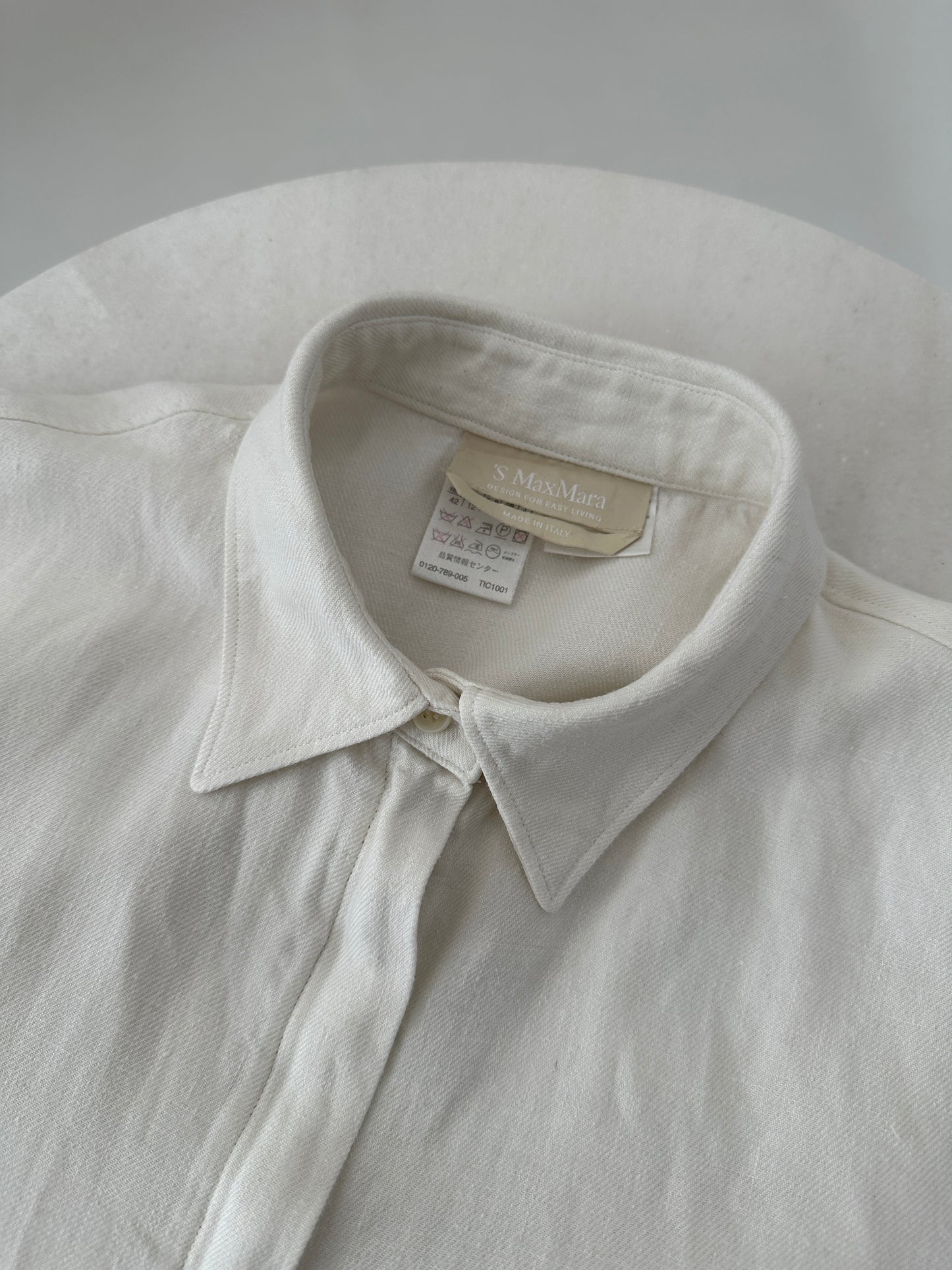 Max Mara zipped linen jacket