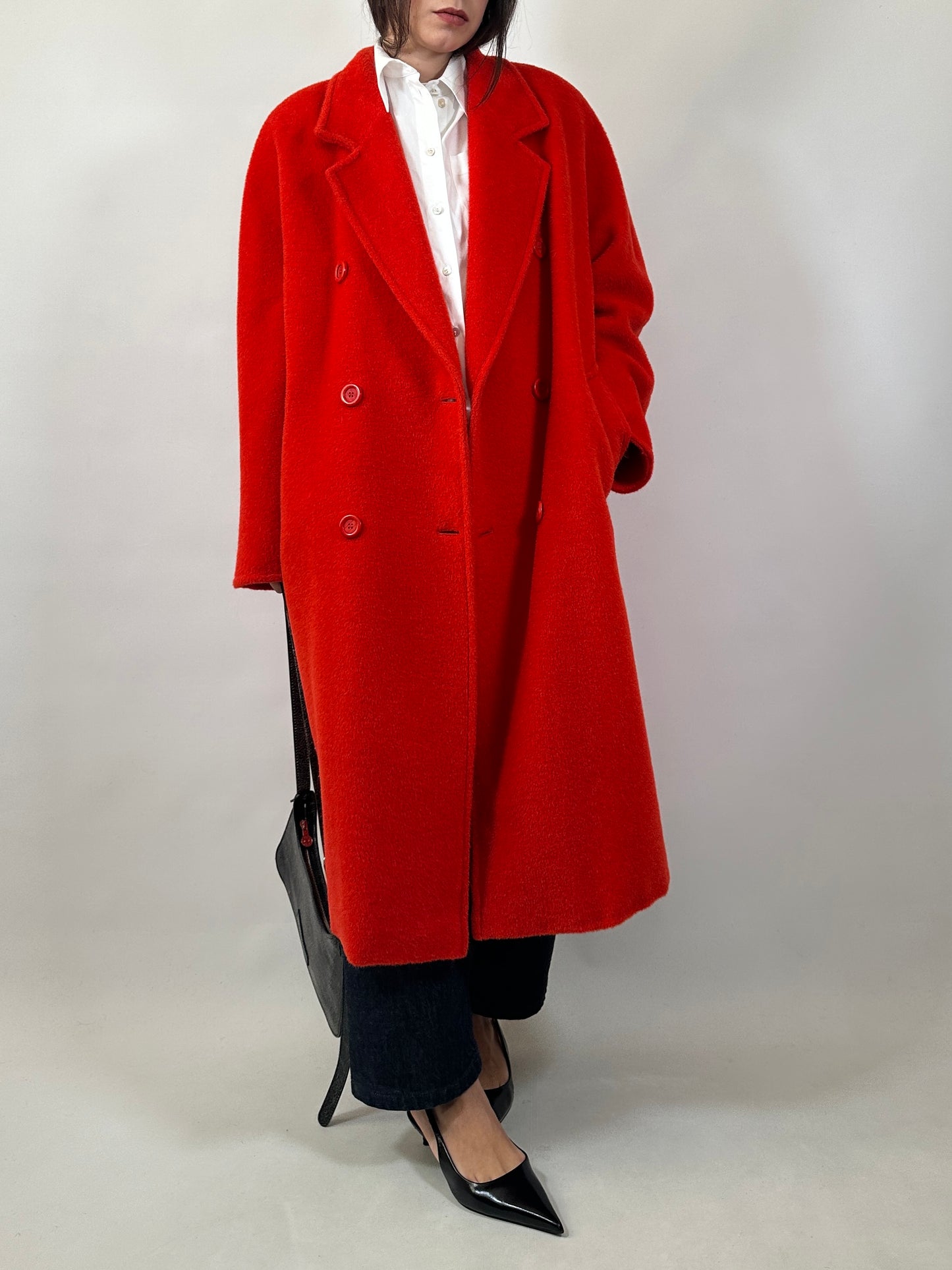 Marina Rinaldi Mohair & Alpaca Fluffy Coat