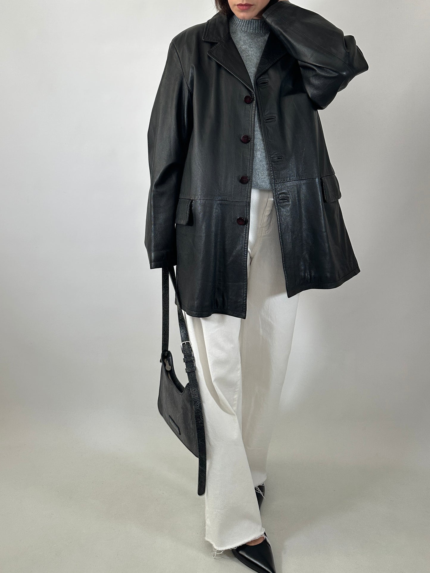 Classic soft leather jacket