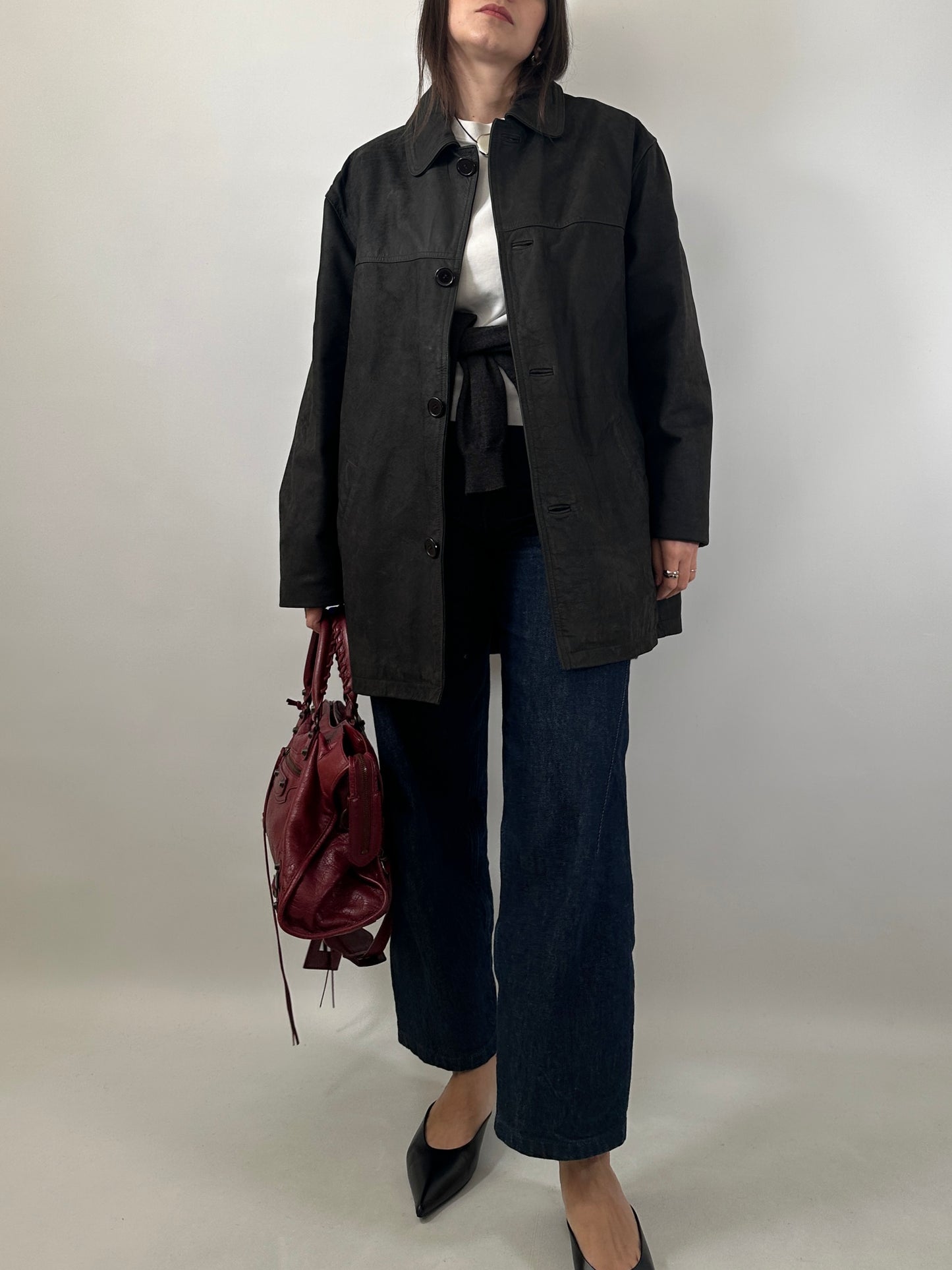 Black Buffalo Leather Jacket