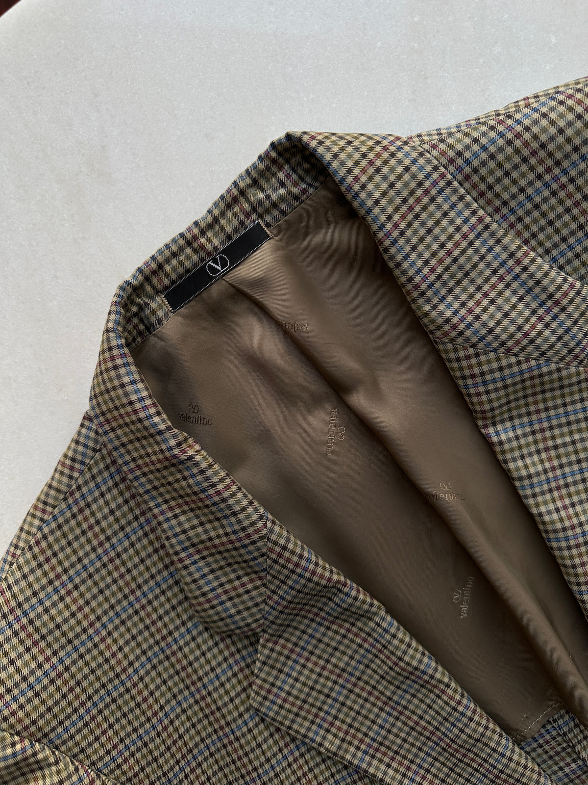 Valentino Prince of Wales Cotton Blazer