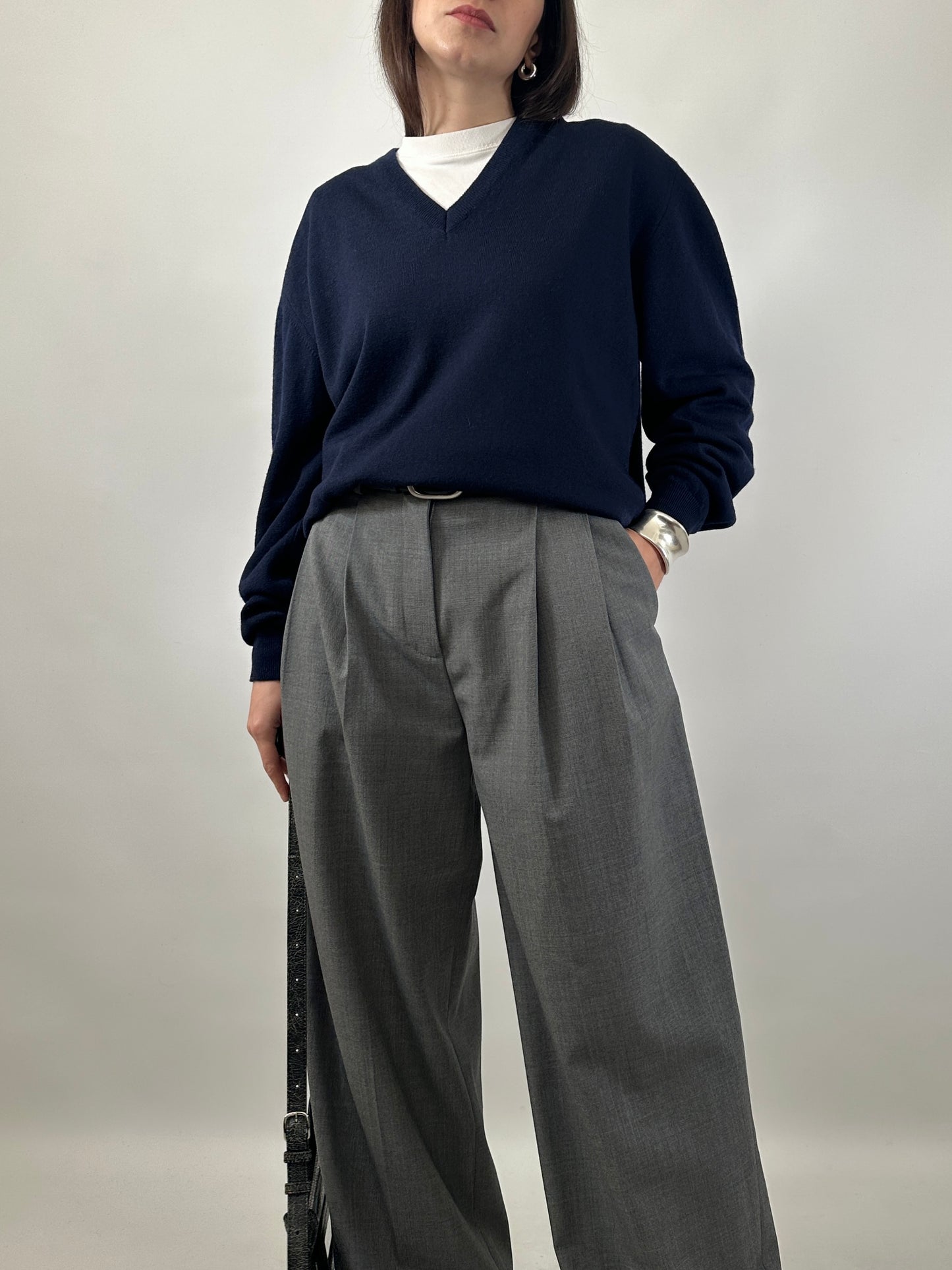 Relaxed Light Merino V-Neck Sweater