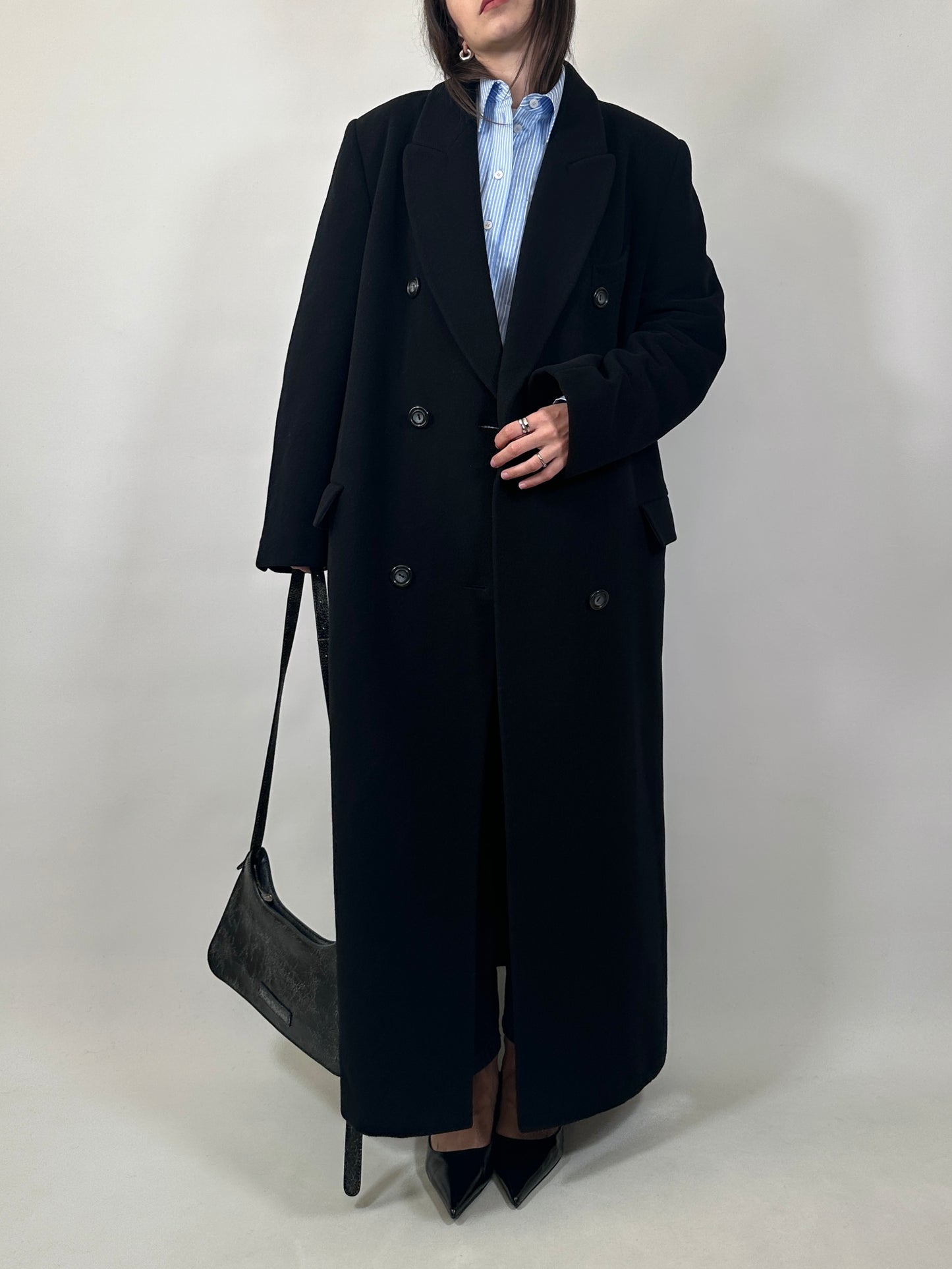 Vintage Extra Long Wool&Cashmere Coat