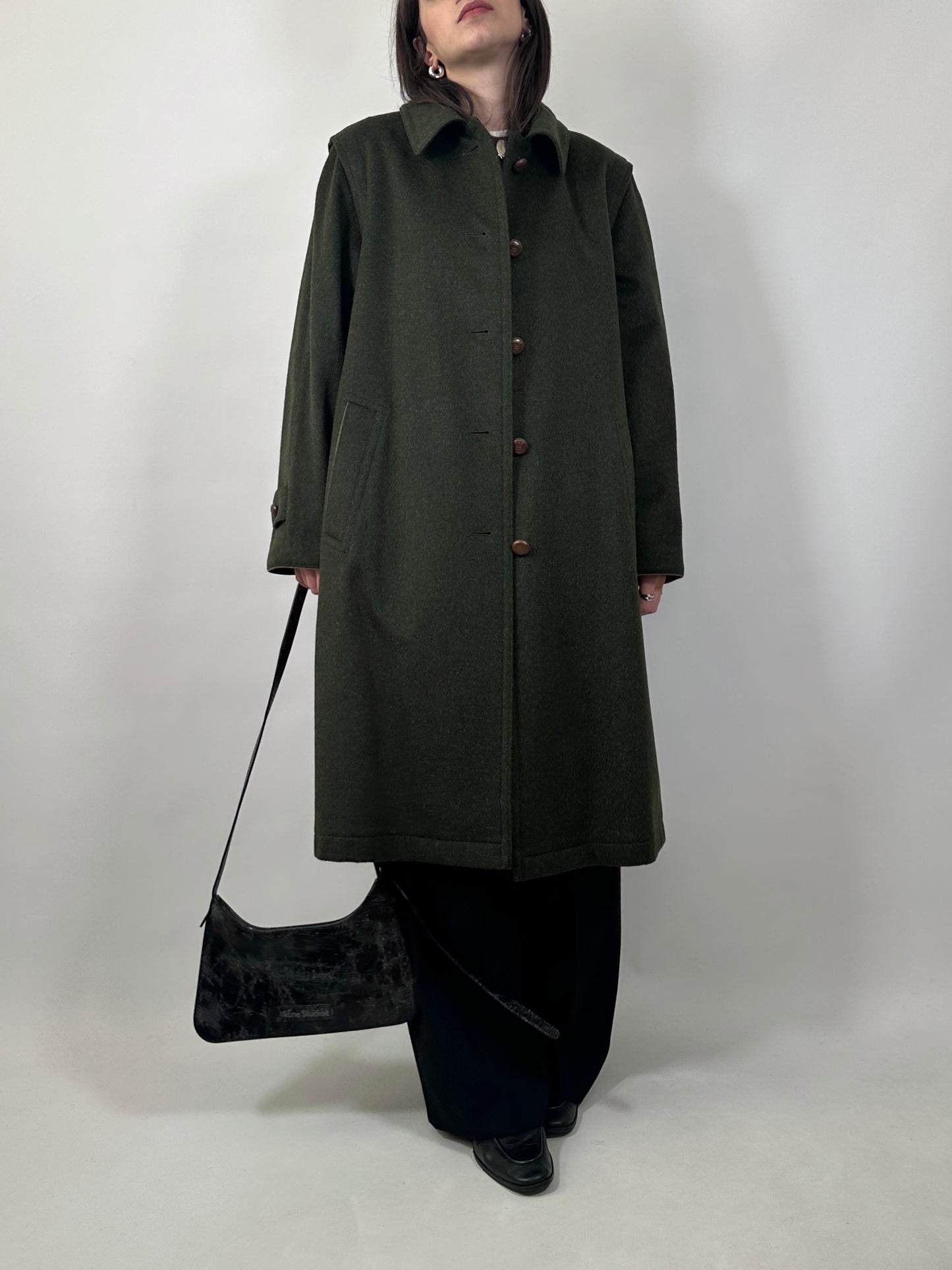 Original Green Loden Wool&Alpaca Coat