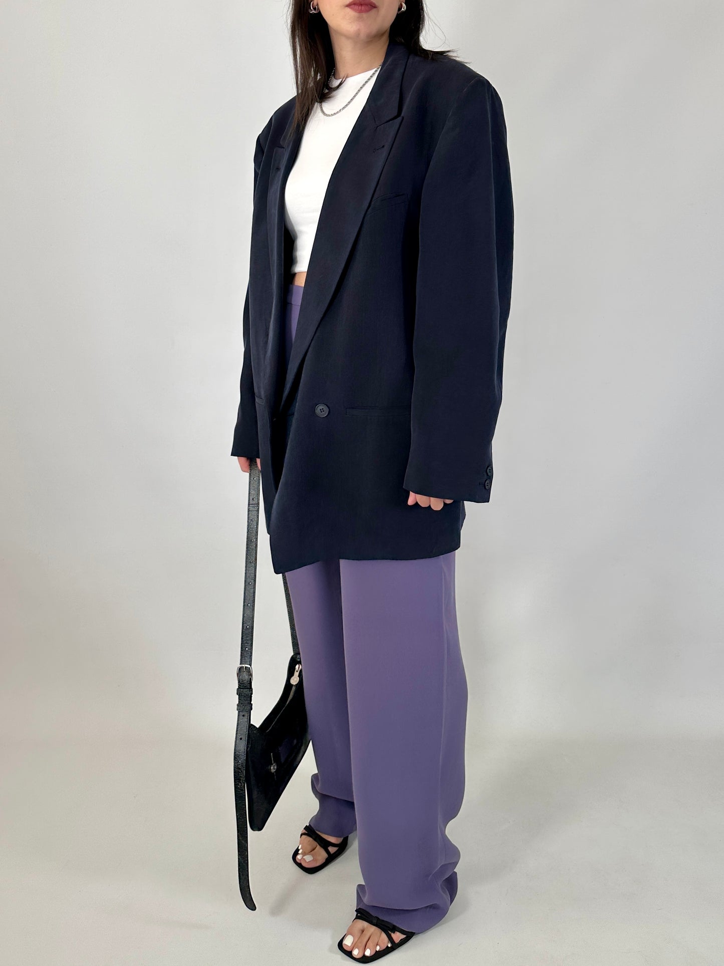 Vintage Byblos oversized silk blazer