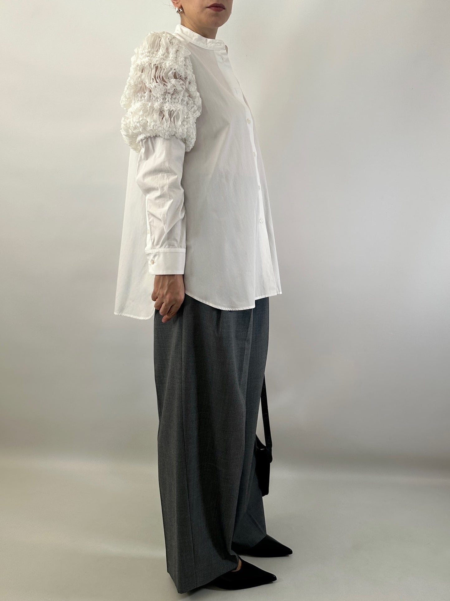 Weekend Max Mara shirt with organza puff shoulders