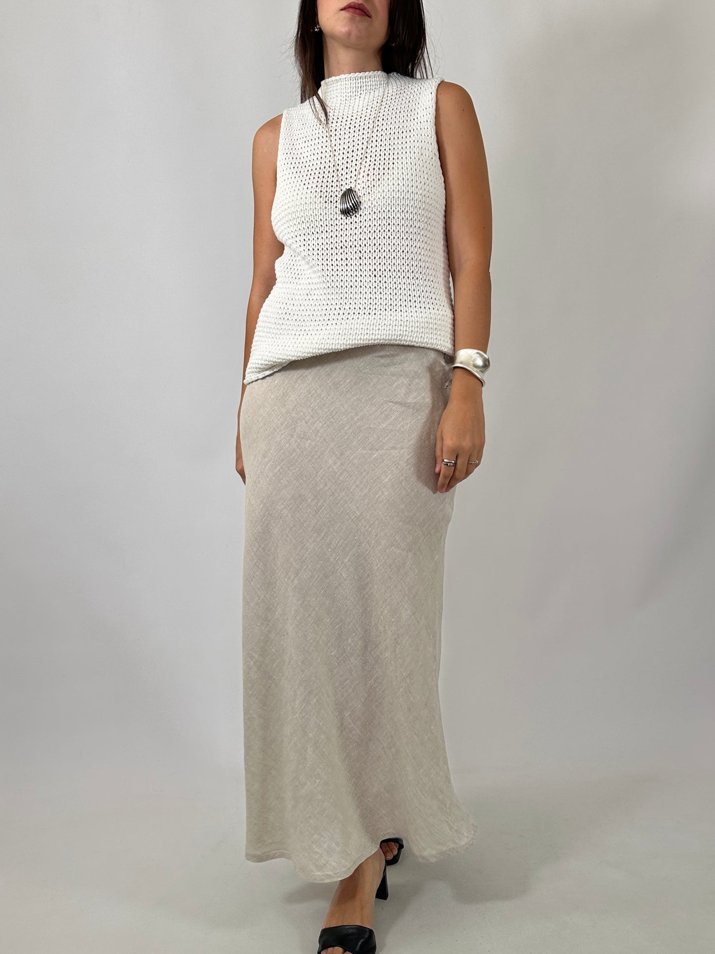 Cotton Knit Sleeveless Top