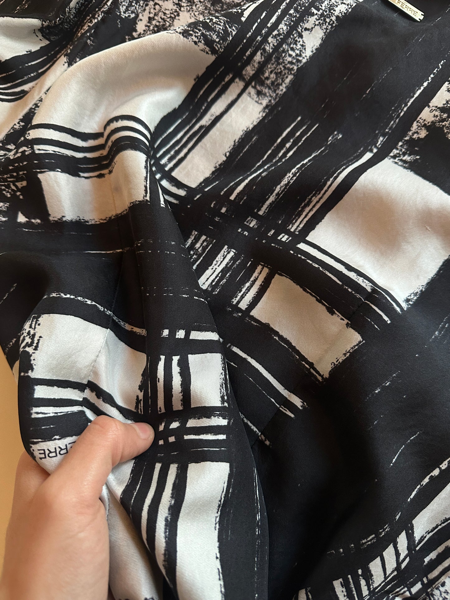 Ferré Vintage Silk Printed Shirt