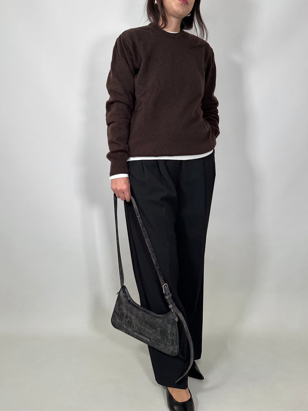 Chocolate Brown Wool Sweater