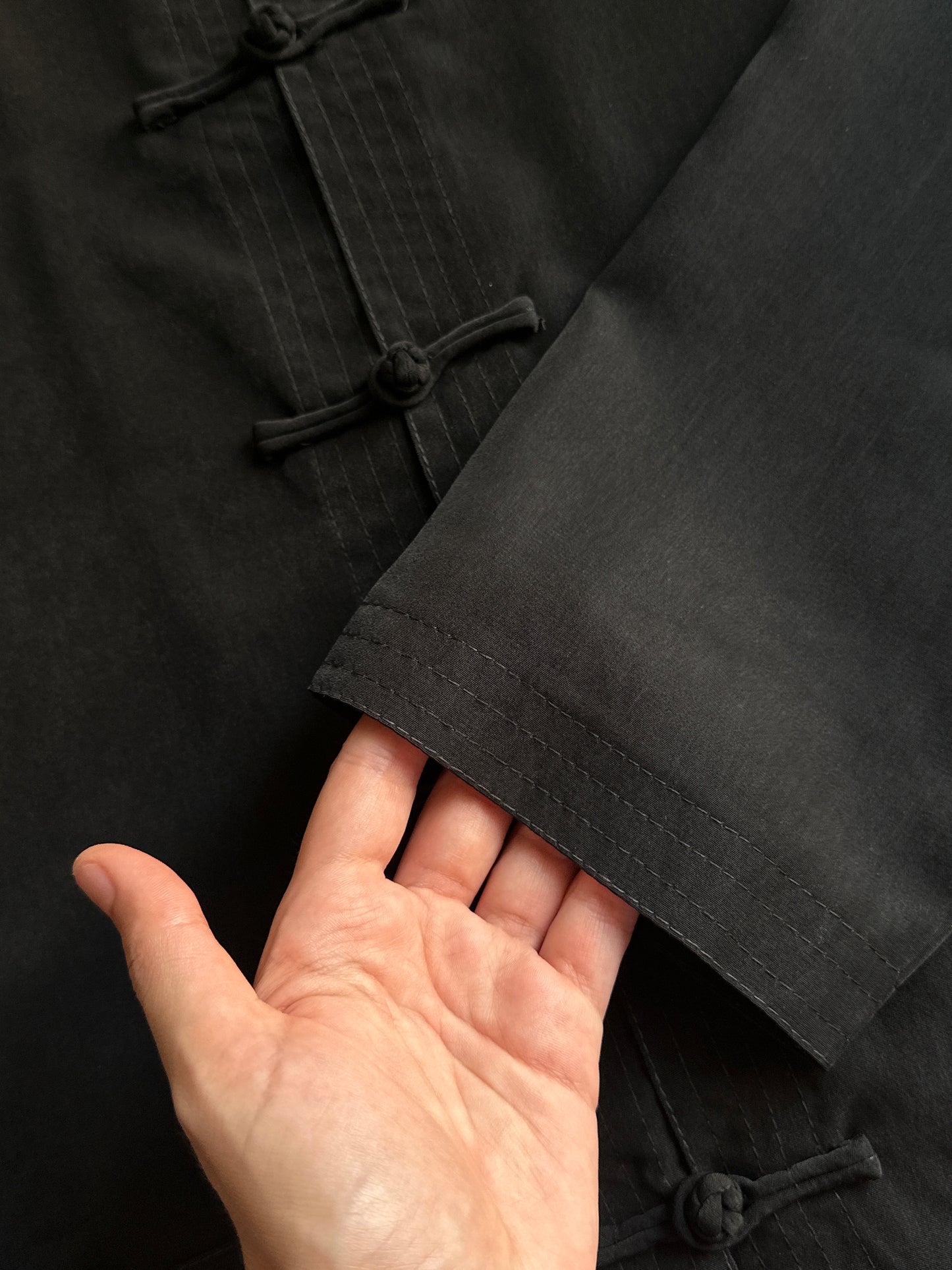 Black Silk Tang Set