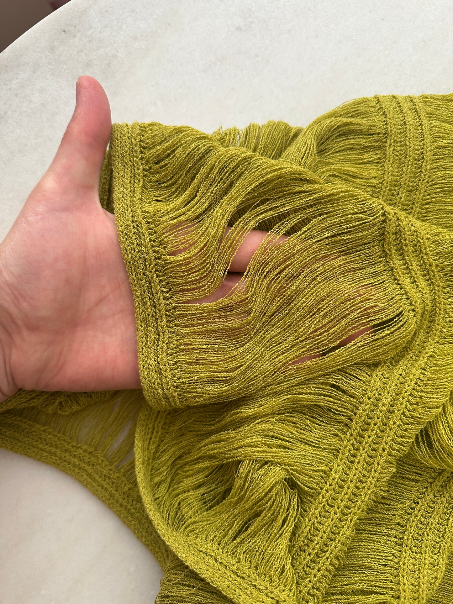 Roberto Cavalli crochet and fringe dress