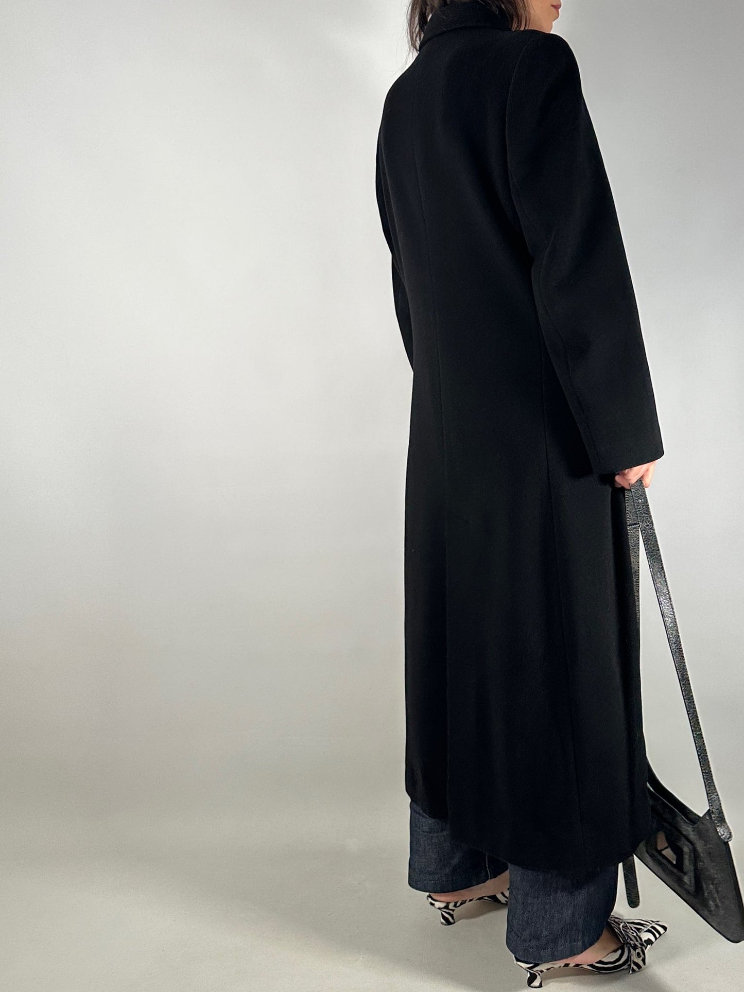 Long Tailored Wool&Cashmere Coat