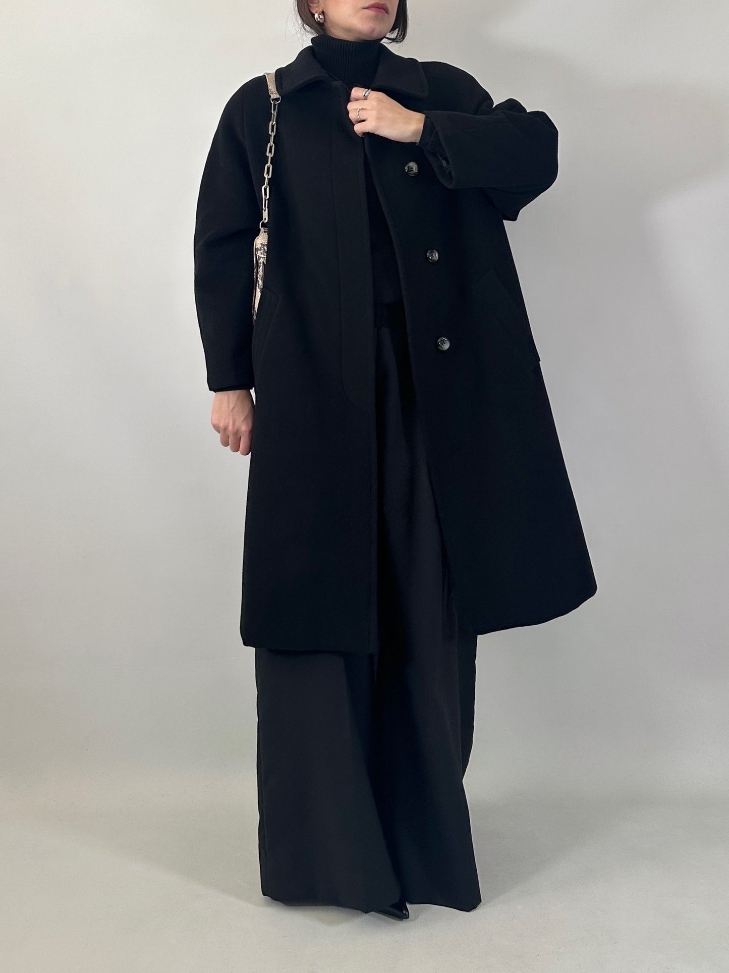 Vintage wool cashmere and angora coat