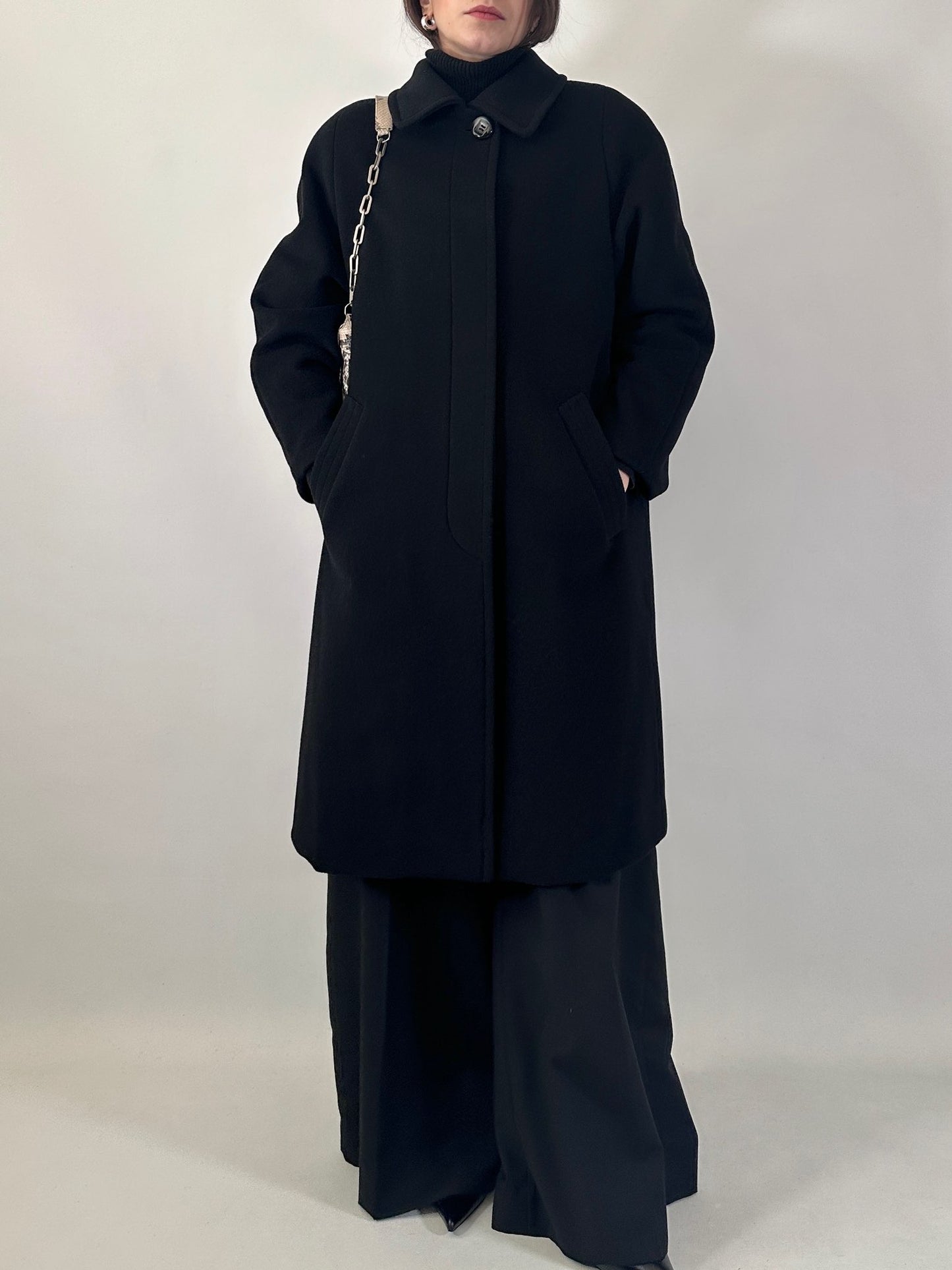 Vintage wool cashmere and angora coat