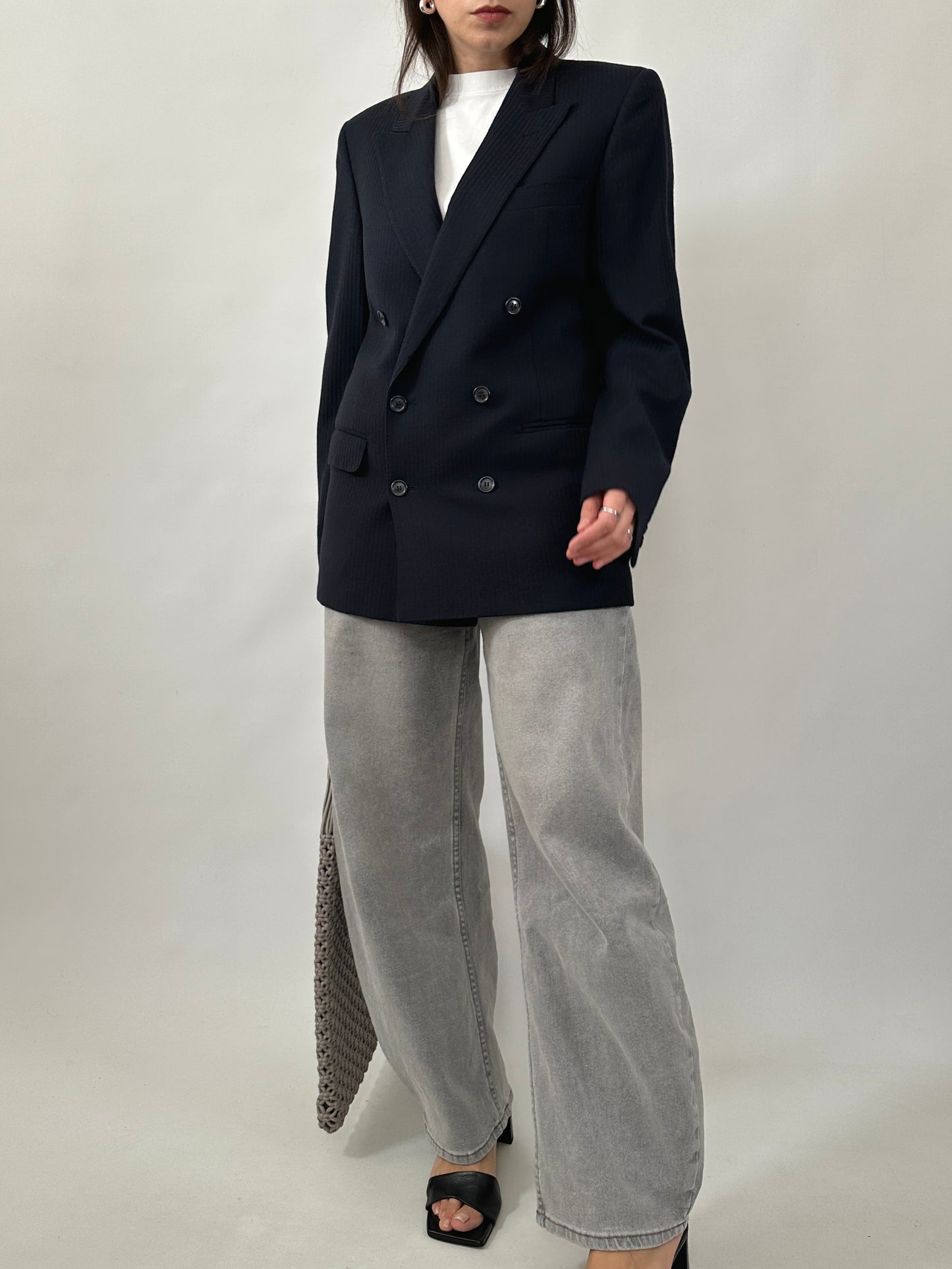 Timeless Tailored Pinstripe Blazer