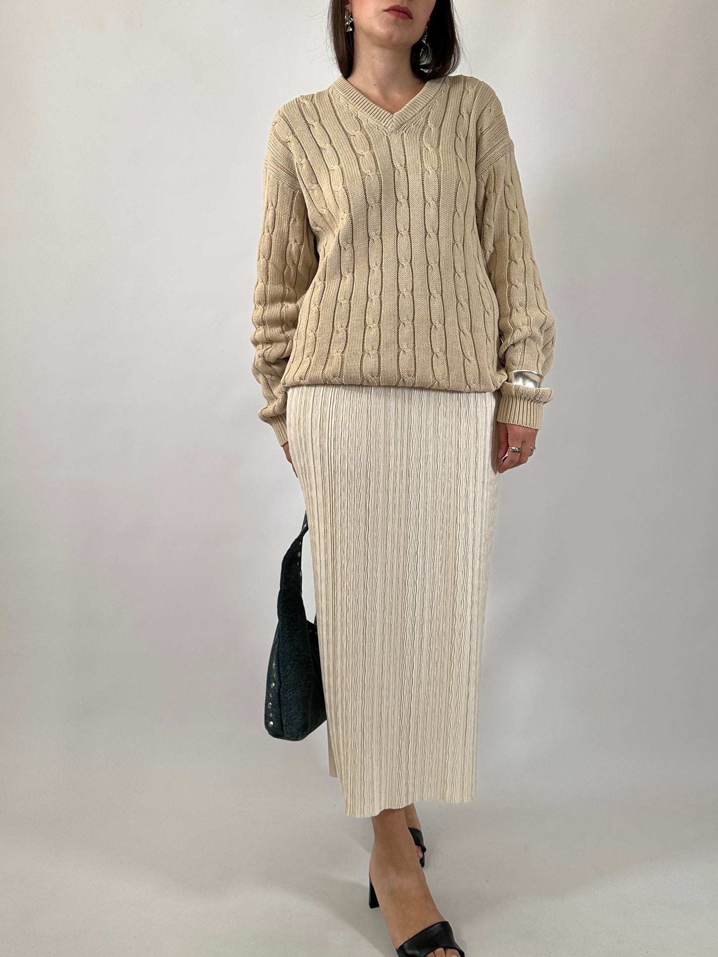 Pure Cotton Cable Knit Sweater