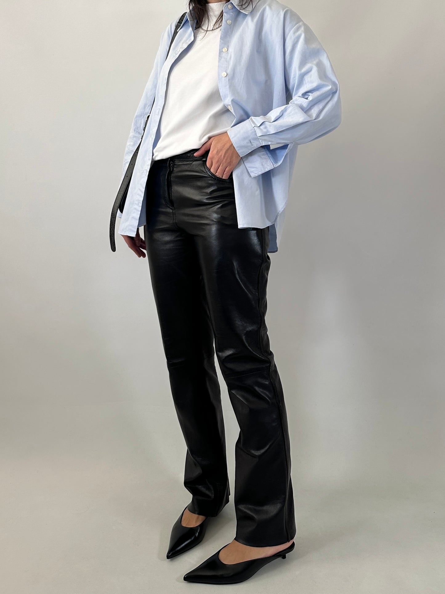 Gianfranco Ferré soft lambskin trousers