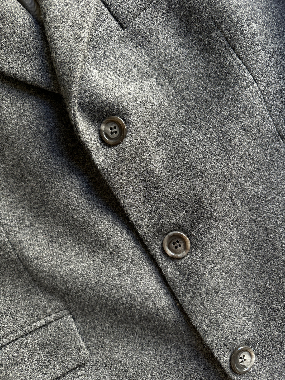 Oversized Grey Virgin Wool Blazer