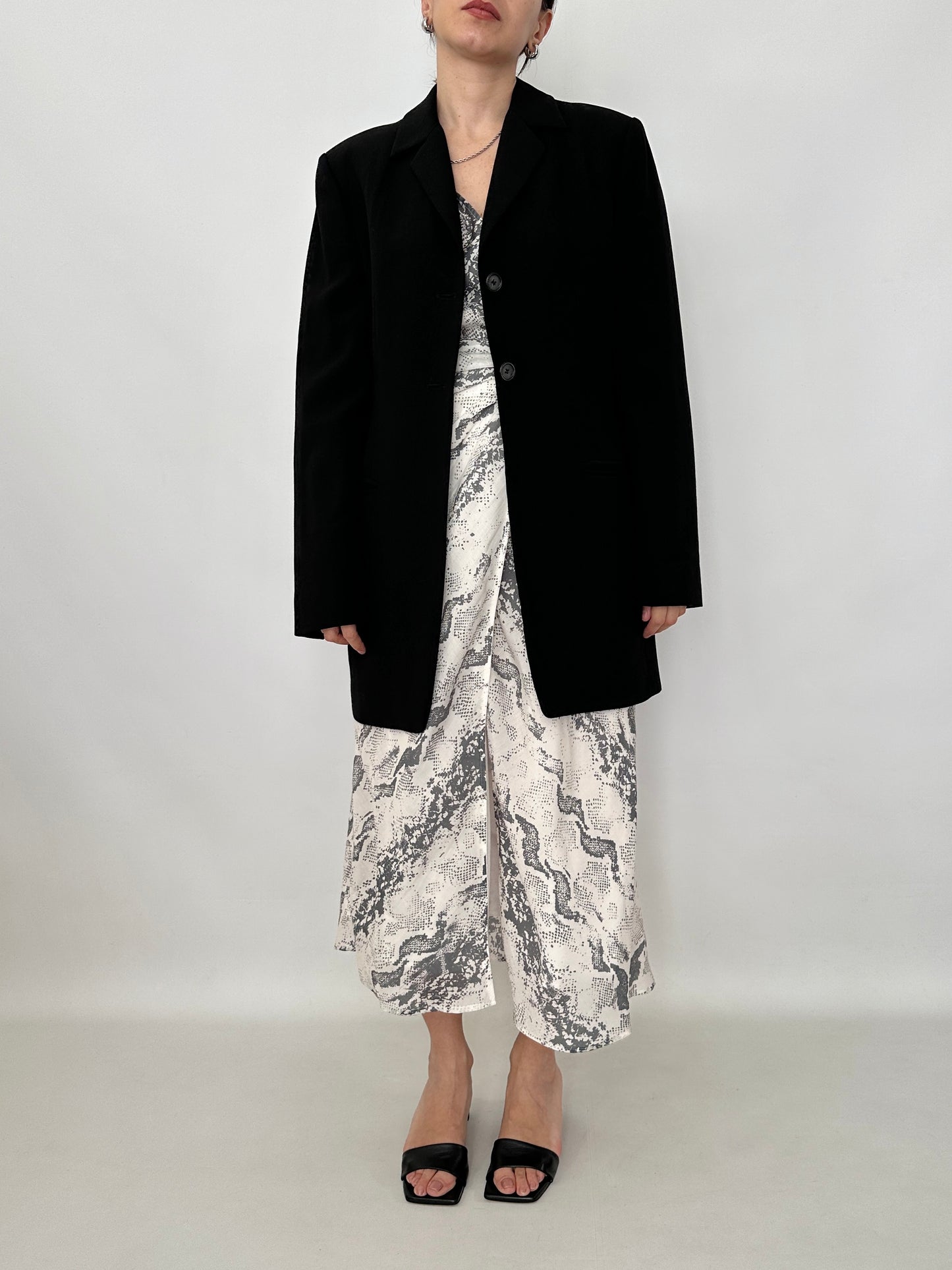 Marella long black blazer