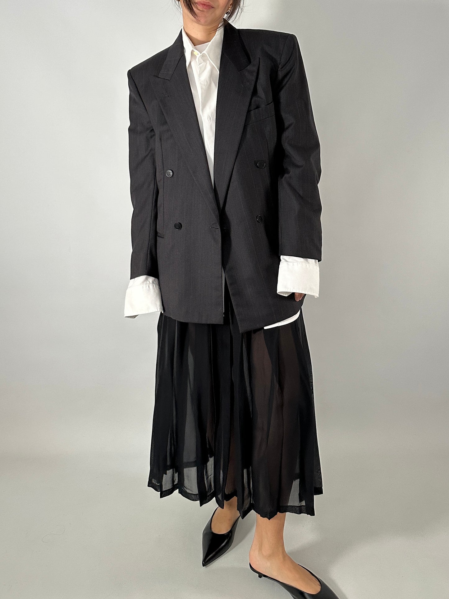 Iceberg sheer pleated skirt