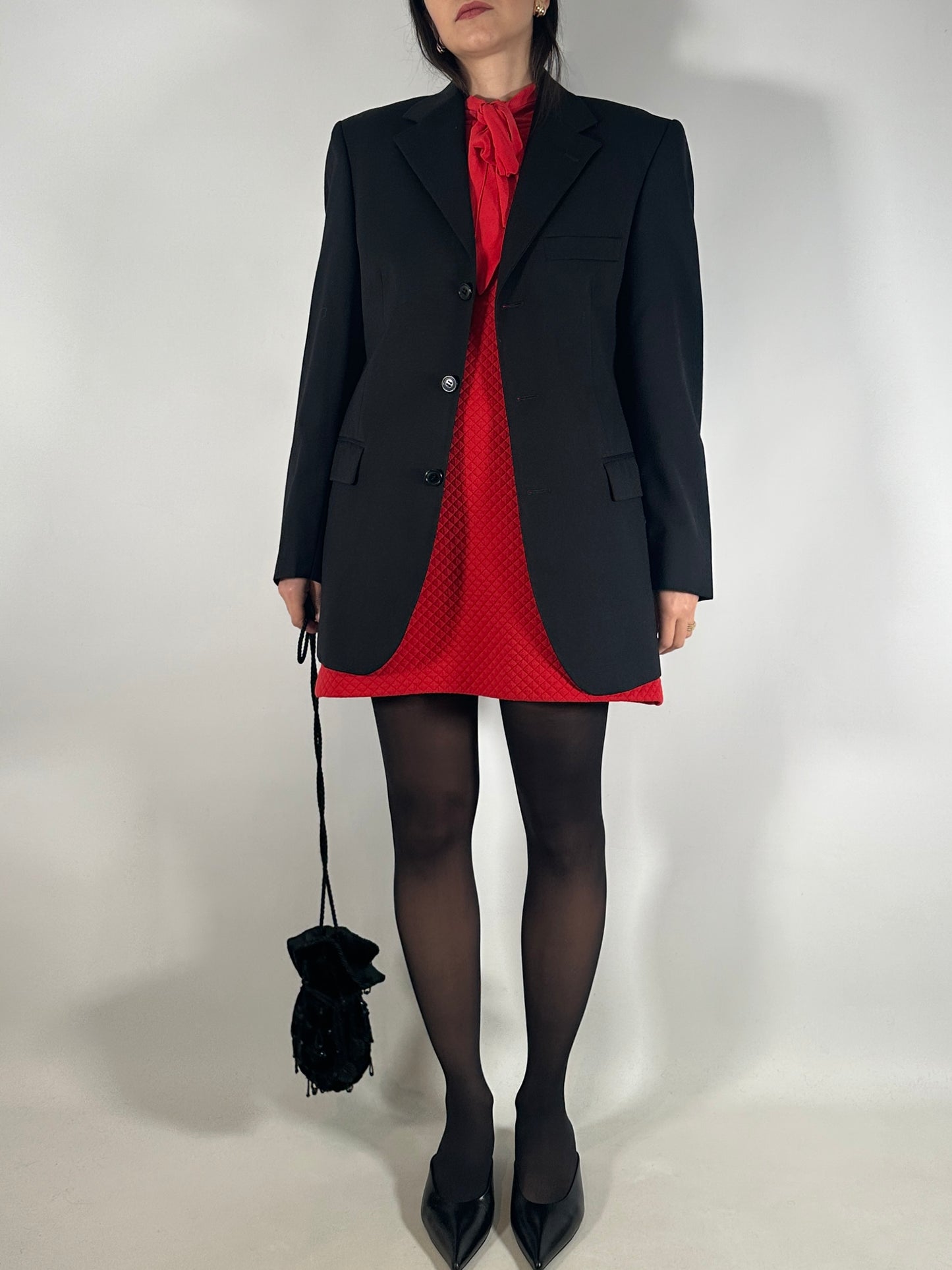 Black Wool Tailored Jacket