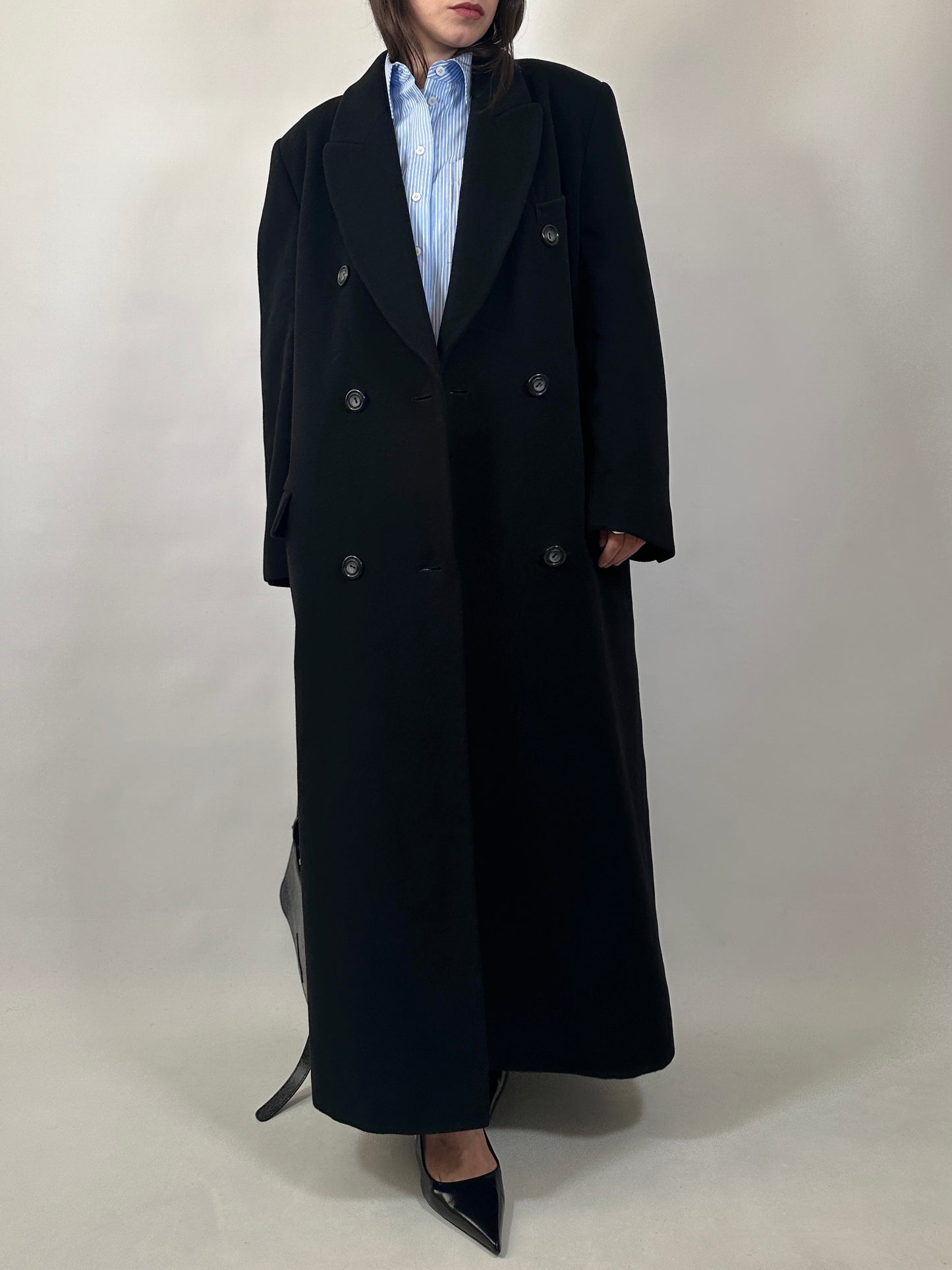 Vintage Extra Long Wool&Cashmere Coat