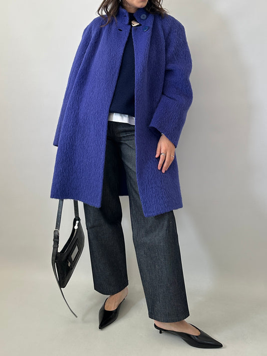 Authentic 1980s Agnona alpaca wool coat