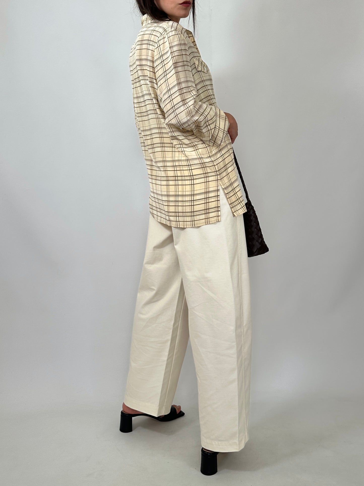 Vintage 100% Silk Check Shirt