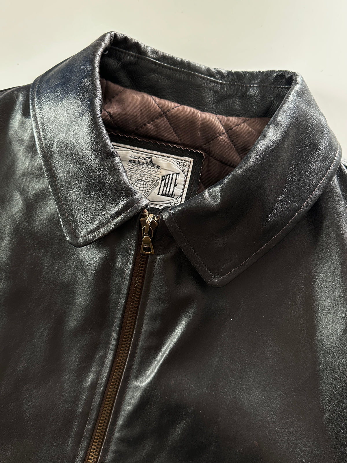 Dark Brown Patent Leather Jacket