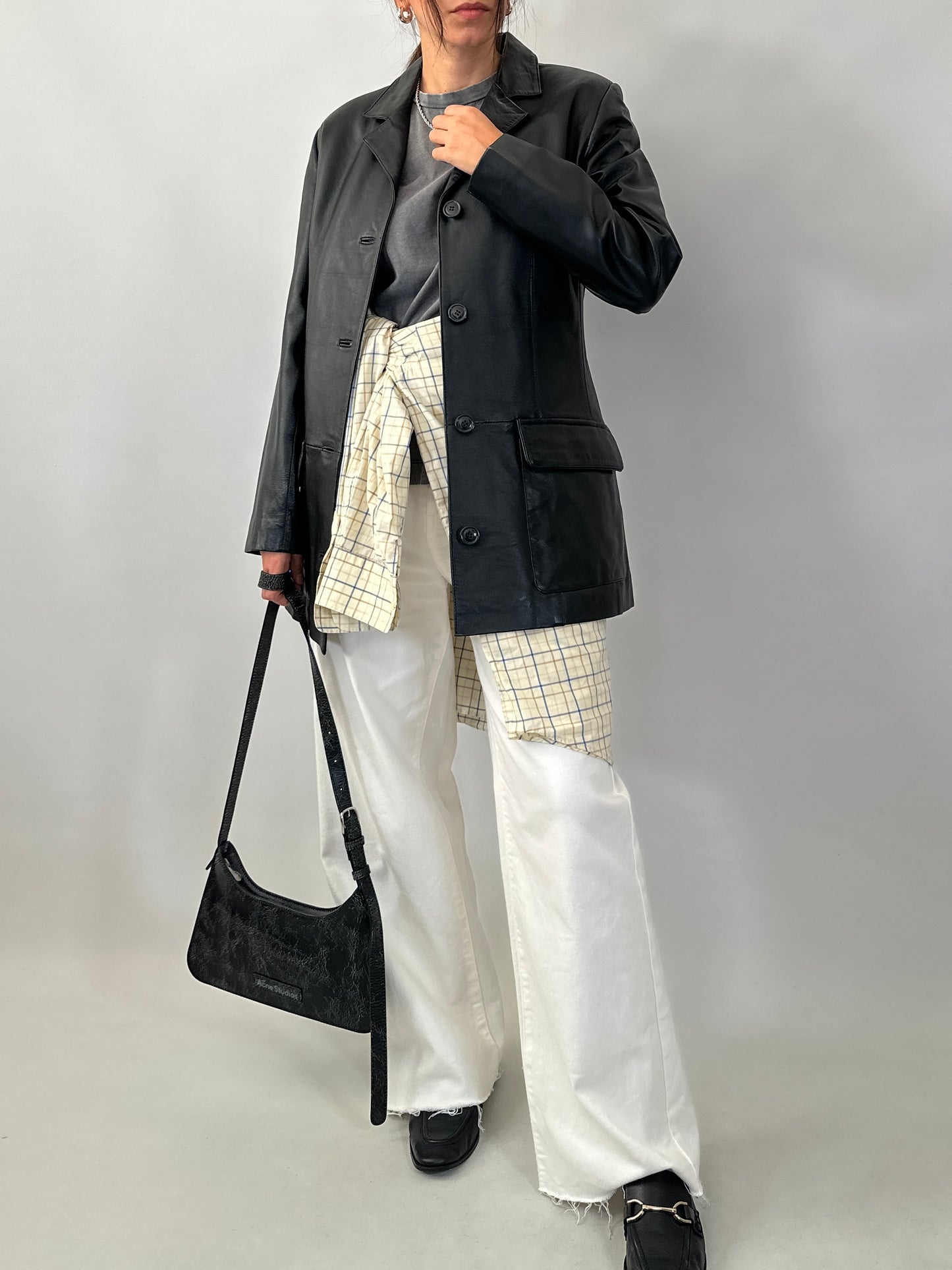 Soft lambskin leather jacket