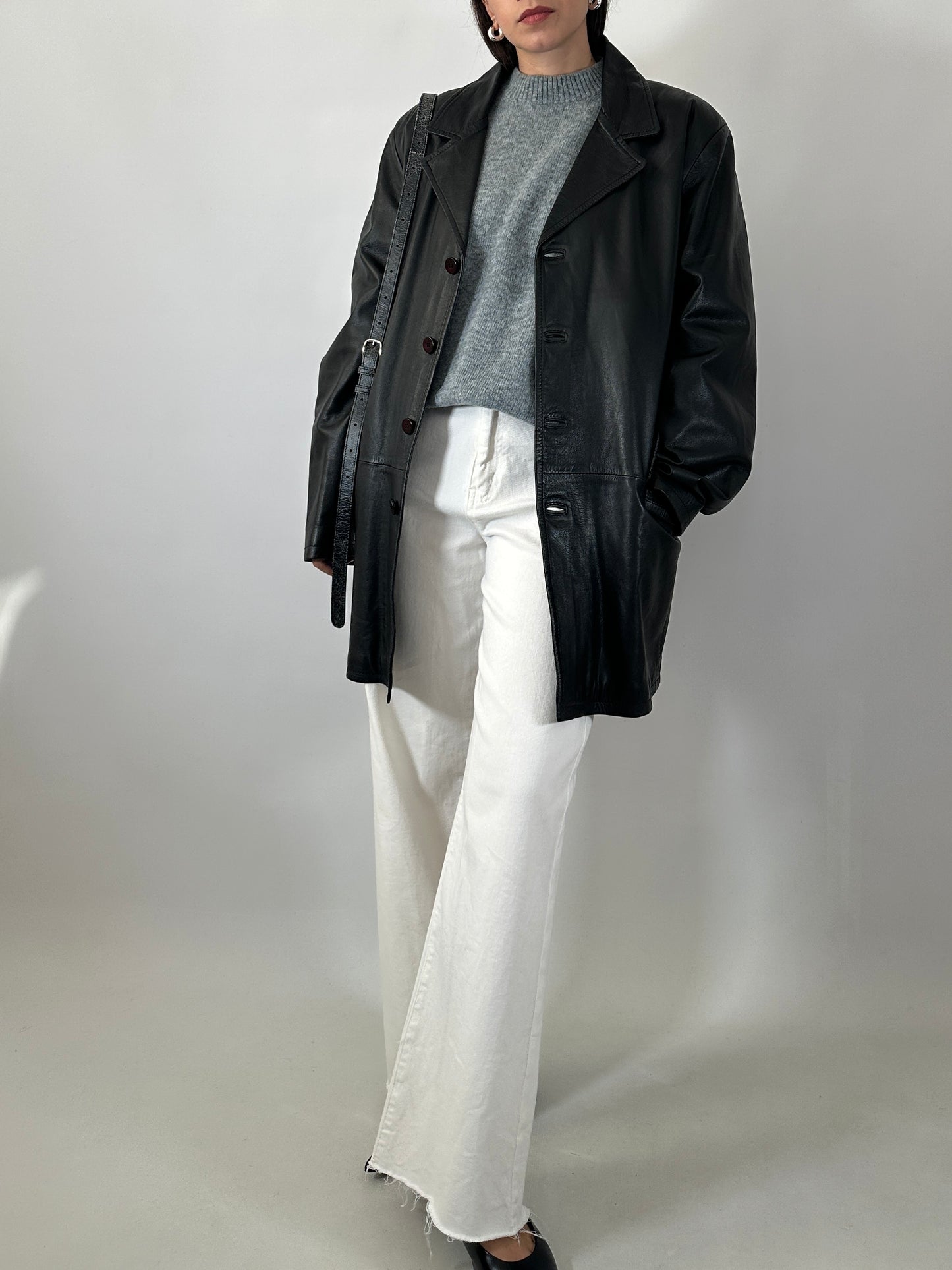 Classic soft leather jacket