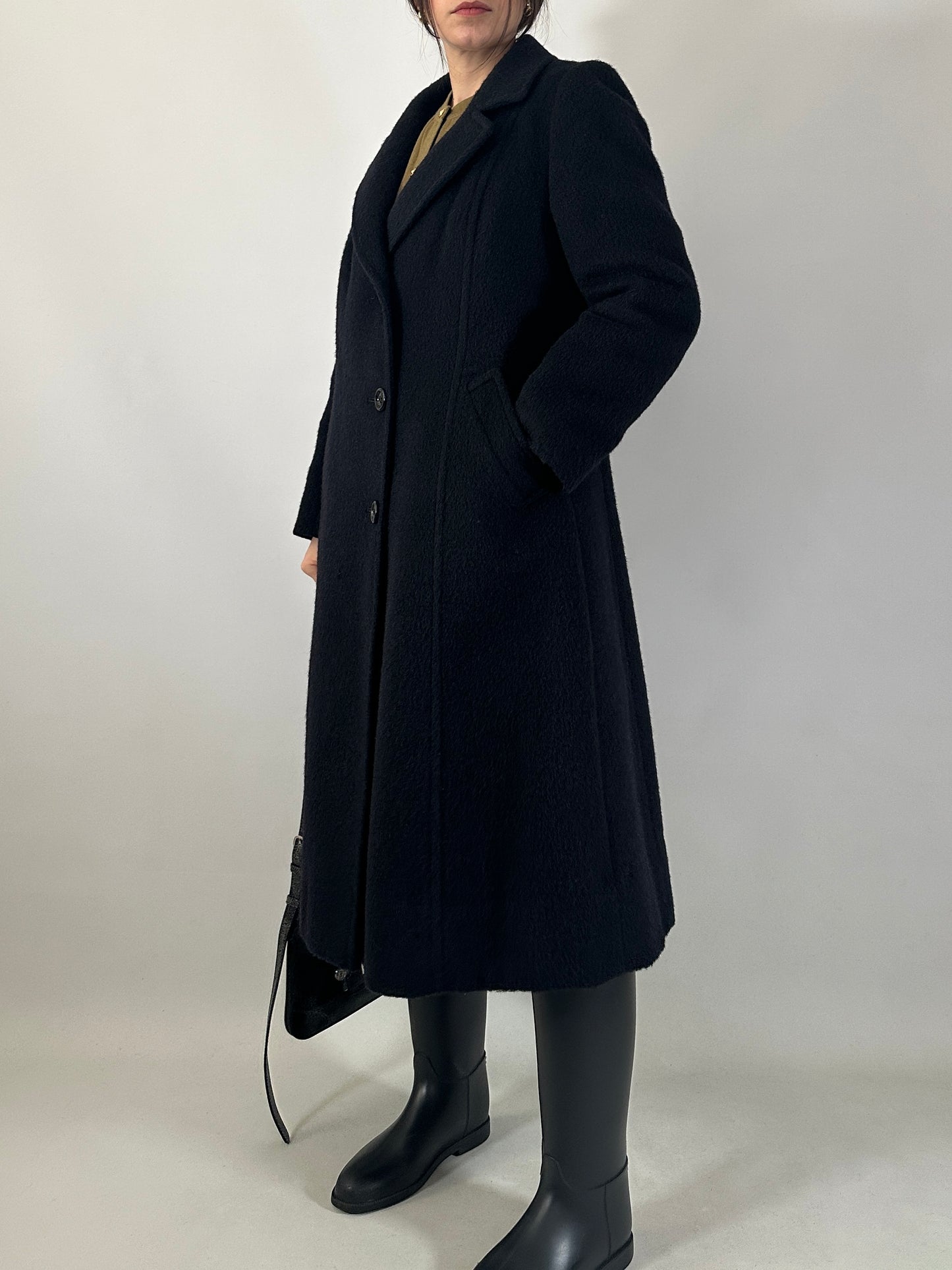 Vintage brushed wool coat