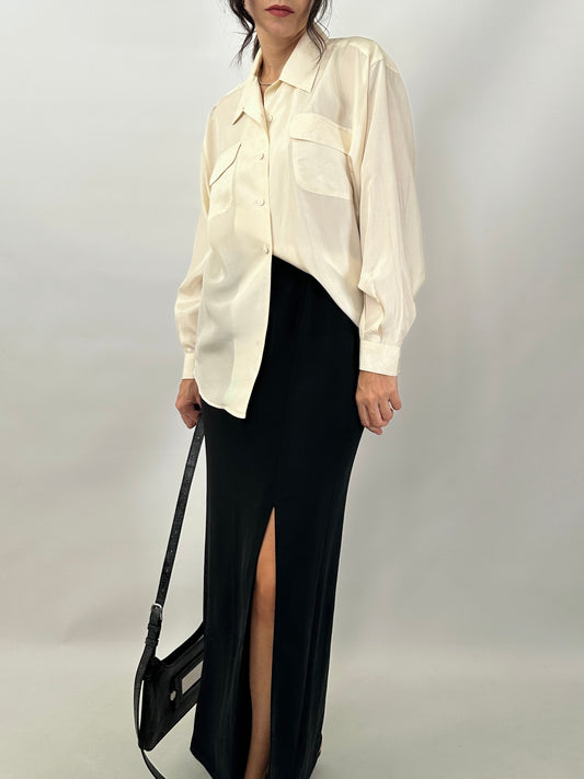 Essential pure silk shirt