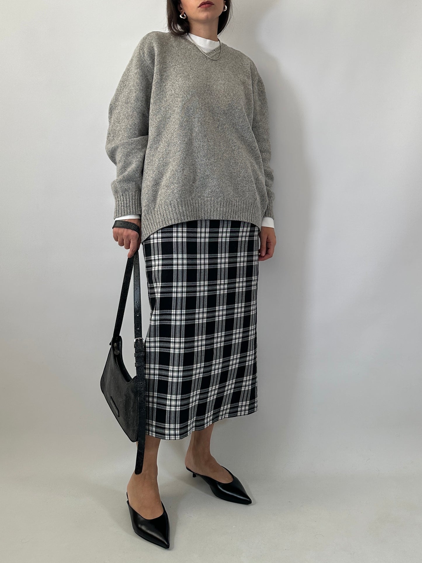 Soft wool blend V-neck sweater