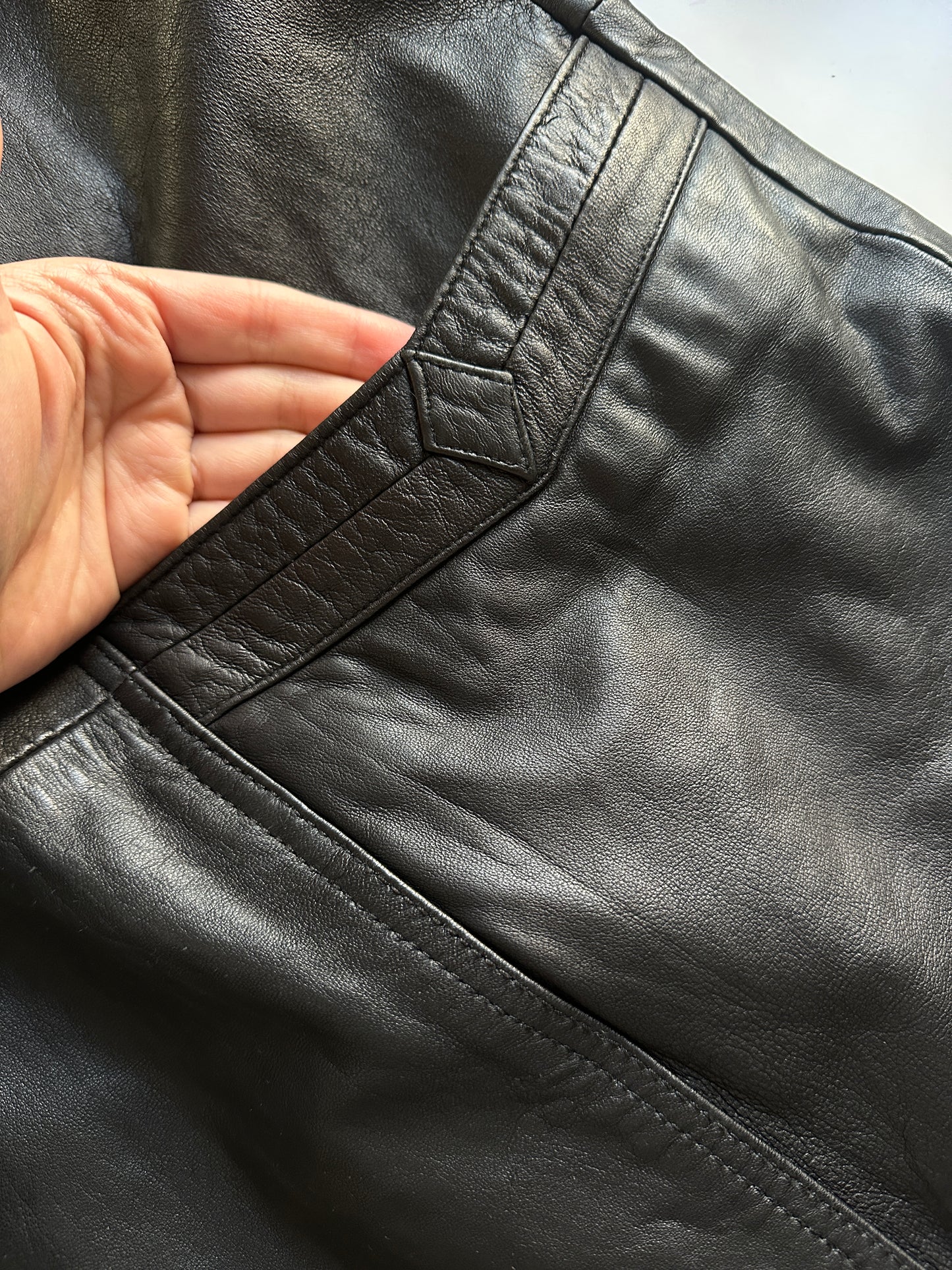 Vintage Leather Car Coat