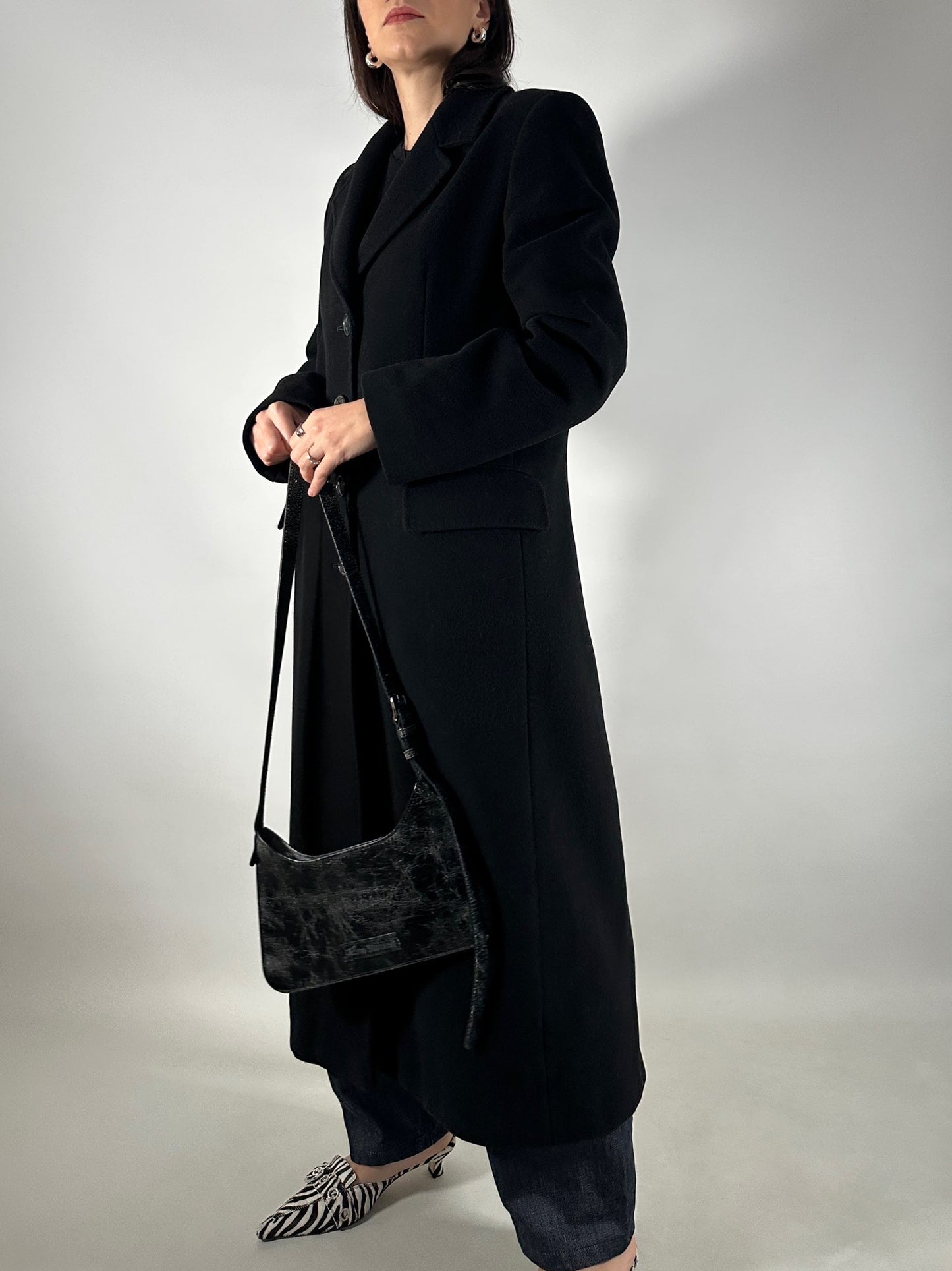 Long Tailored Wool&Cashmere Coat