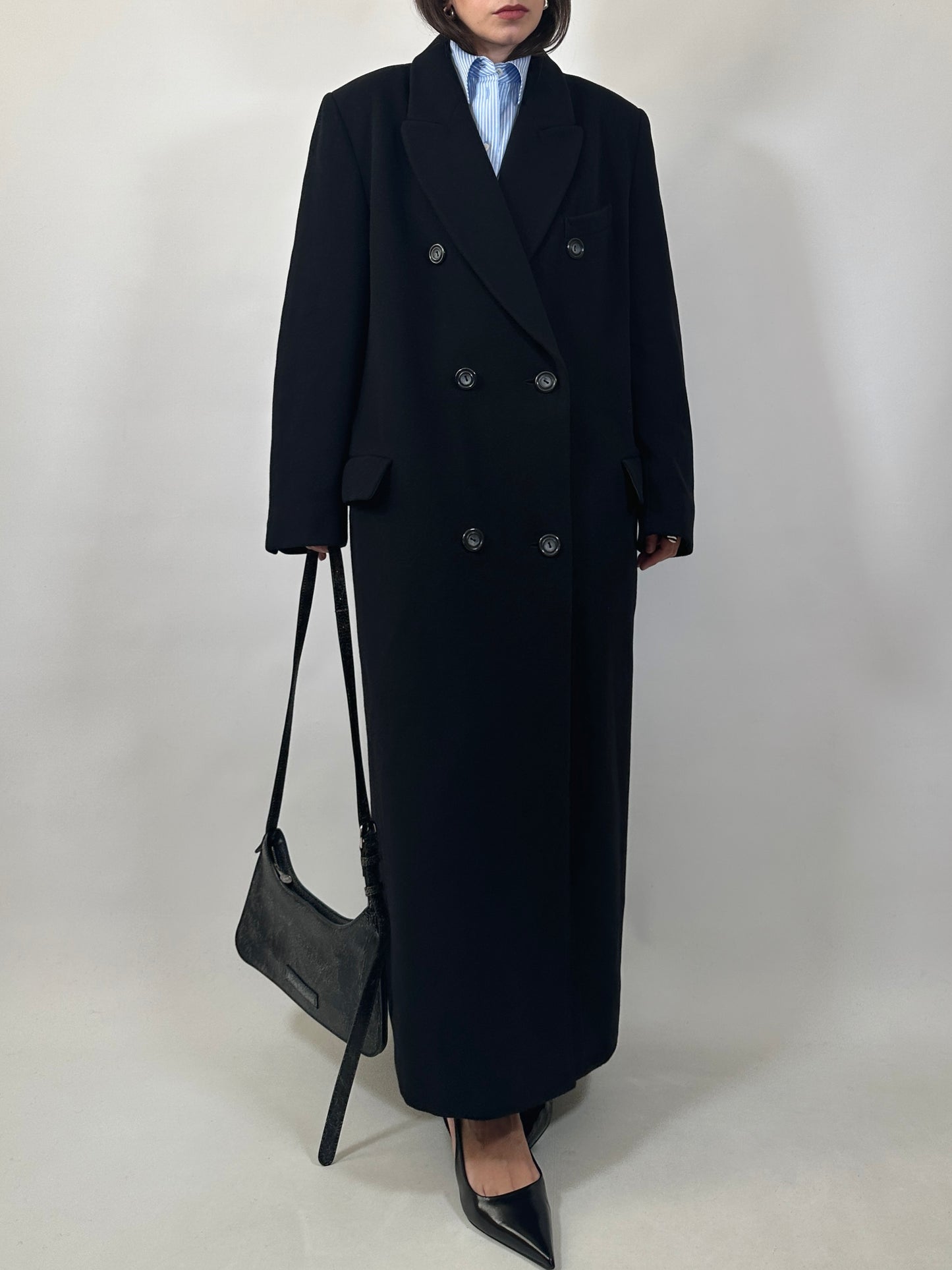 Vintage Extra Long Wool&Cashmere Coat